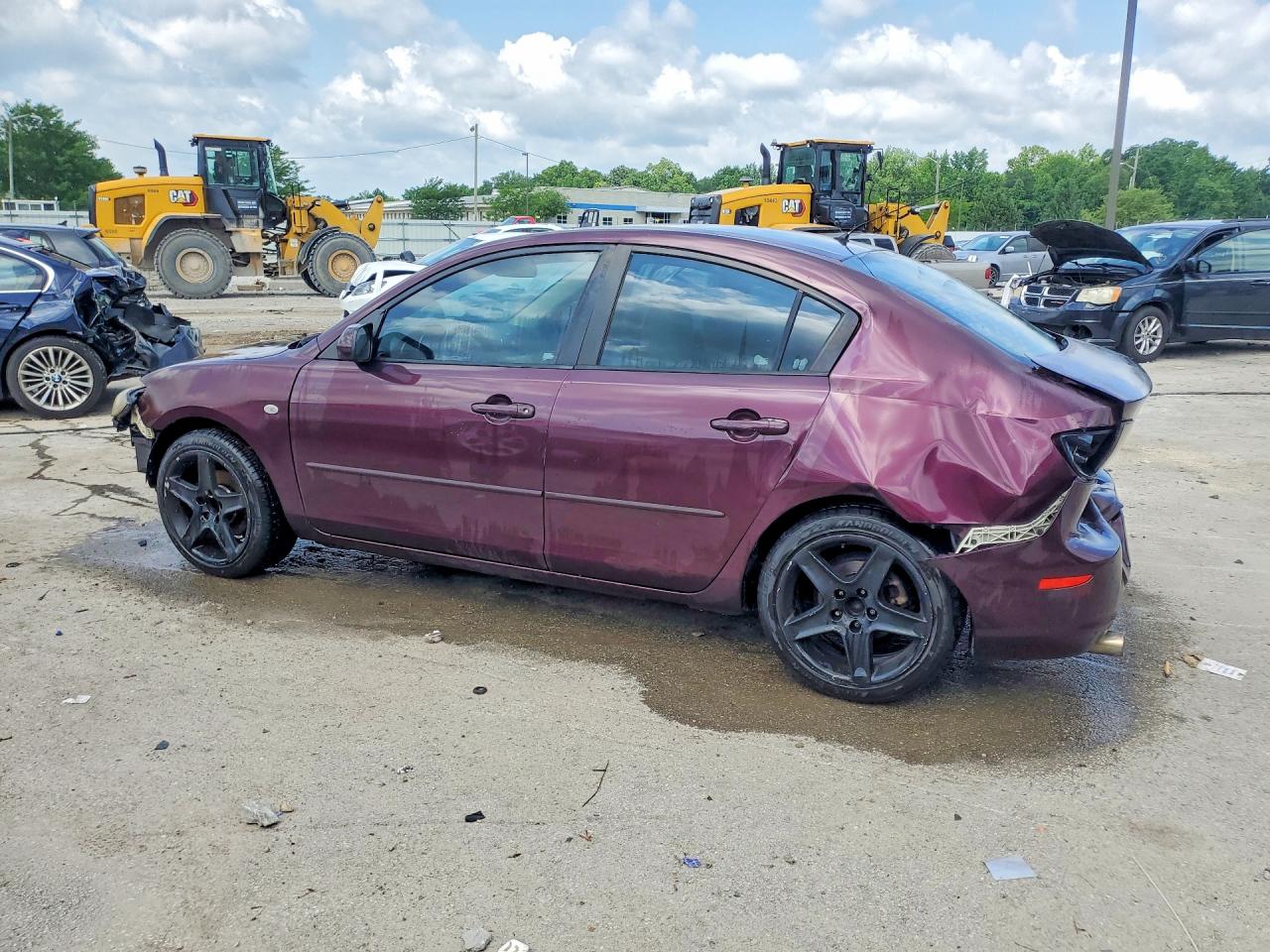 2008 Mazda 3 I Purple vin: JM1BK12F581775264