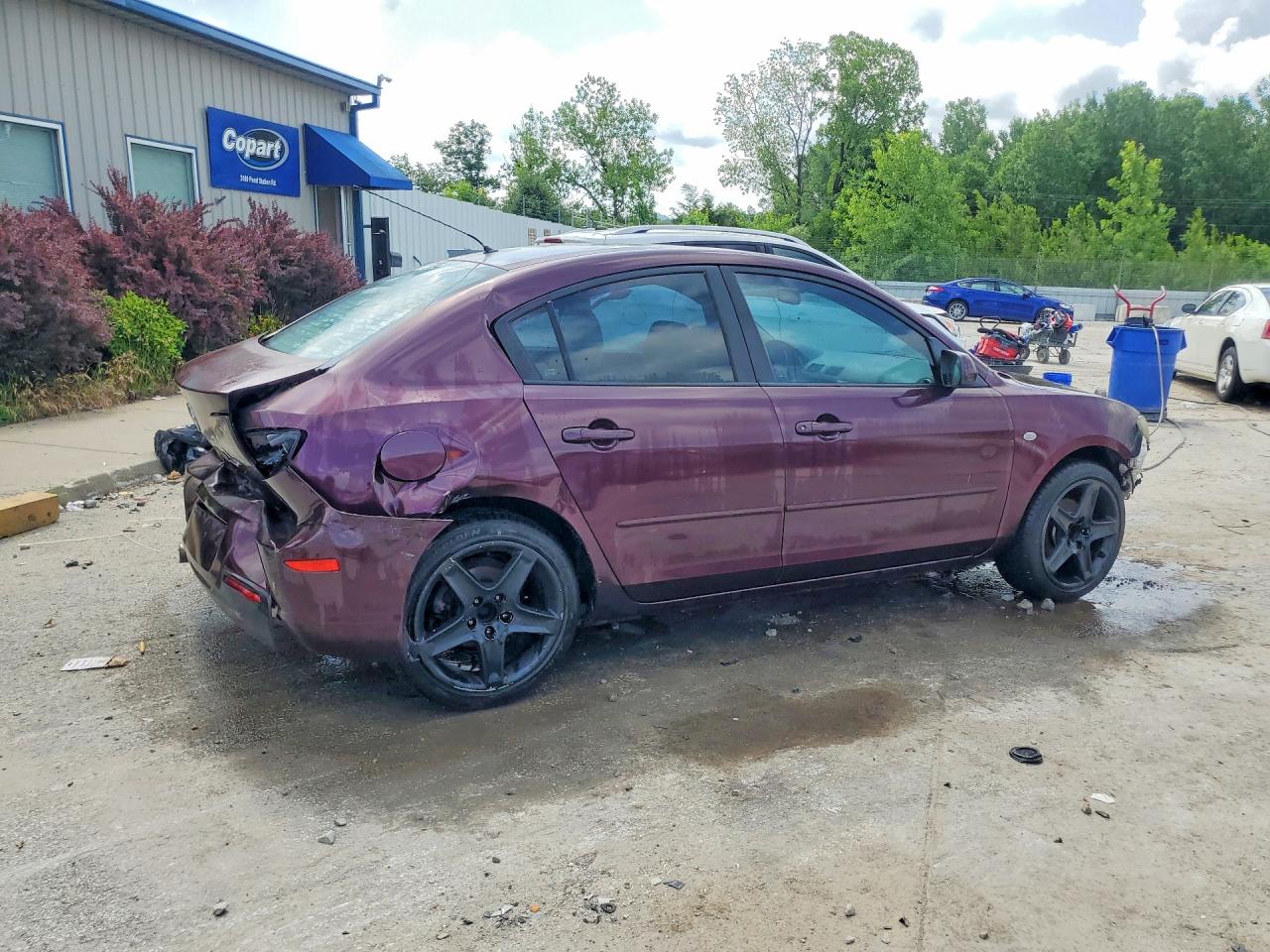 2008 Mazda 3 I Purple vin: JM1BK12F581775264