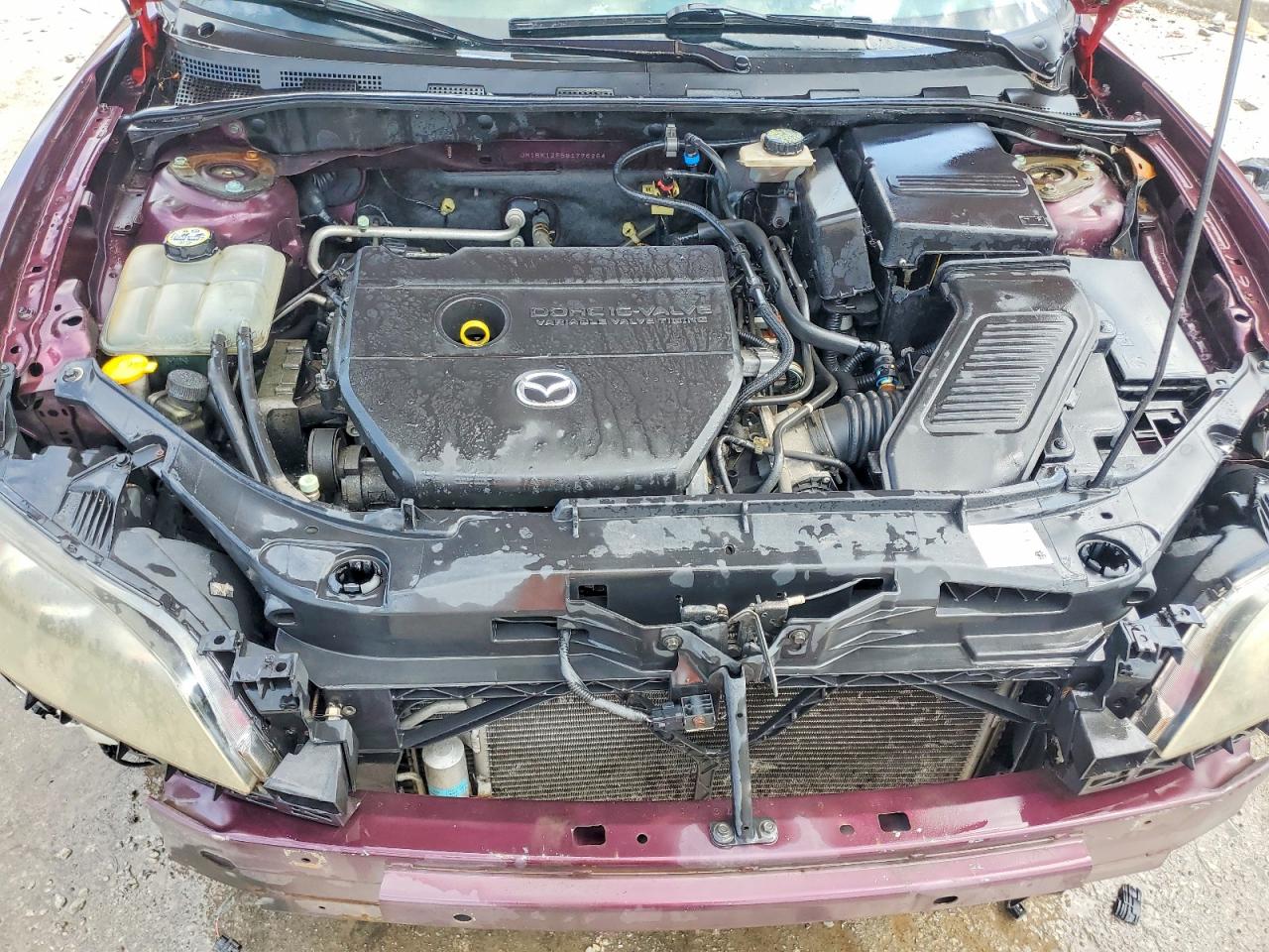 2008 Mazda 3 I Purple vin: JM1BK12F581775264
