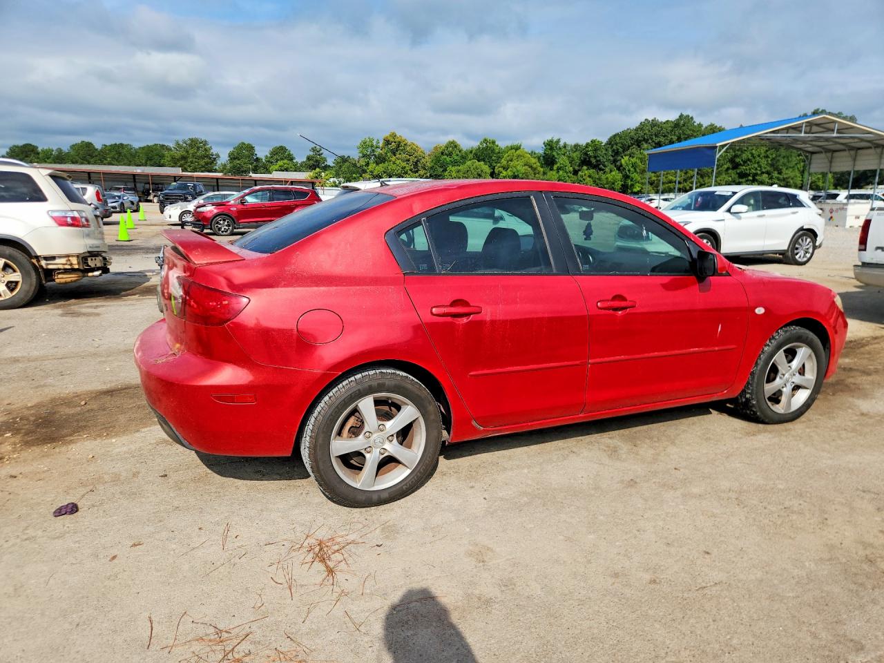 2005 Mazda 3 I Красный vin: JM1BK12F651248281