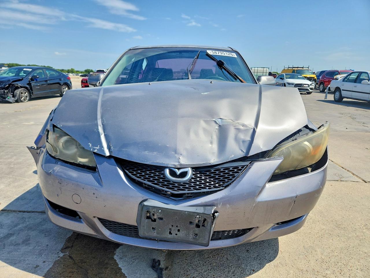 2005 Mazda 3 I Gray vin: JM1BK12F651275562
