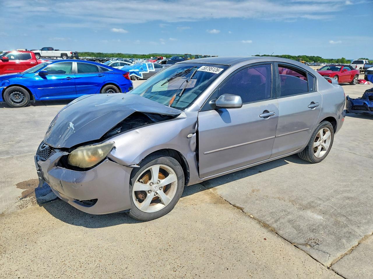 2005 Mazda 3 I Серый vin: JM1BK12F651275562