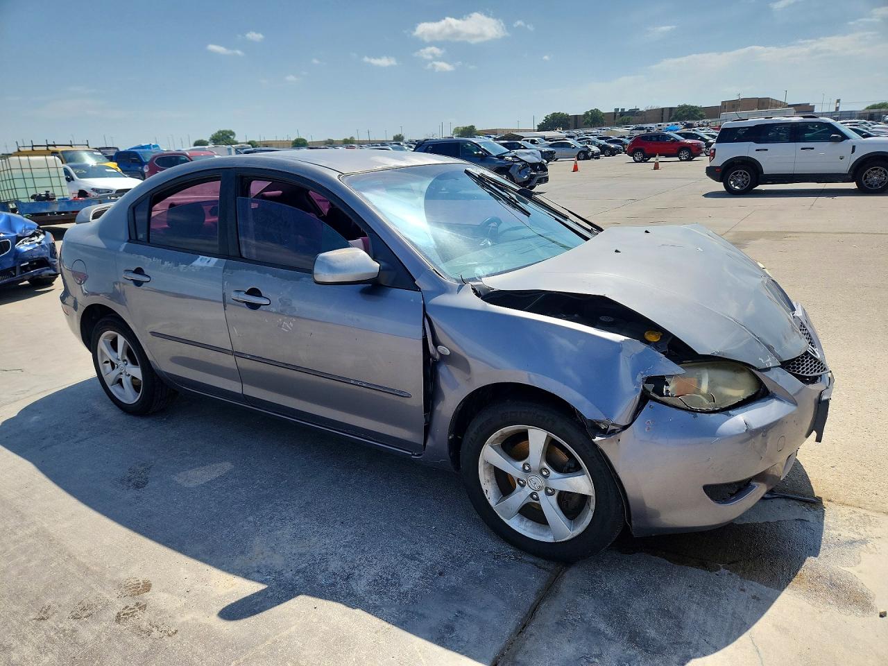 2005 Mazda 3 I Gray vin: JM1BK12F651275562