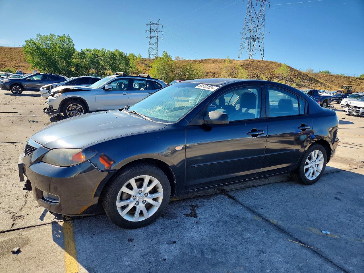 2007 Mazda 3 I Black vin: JM1BK12F671627705