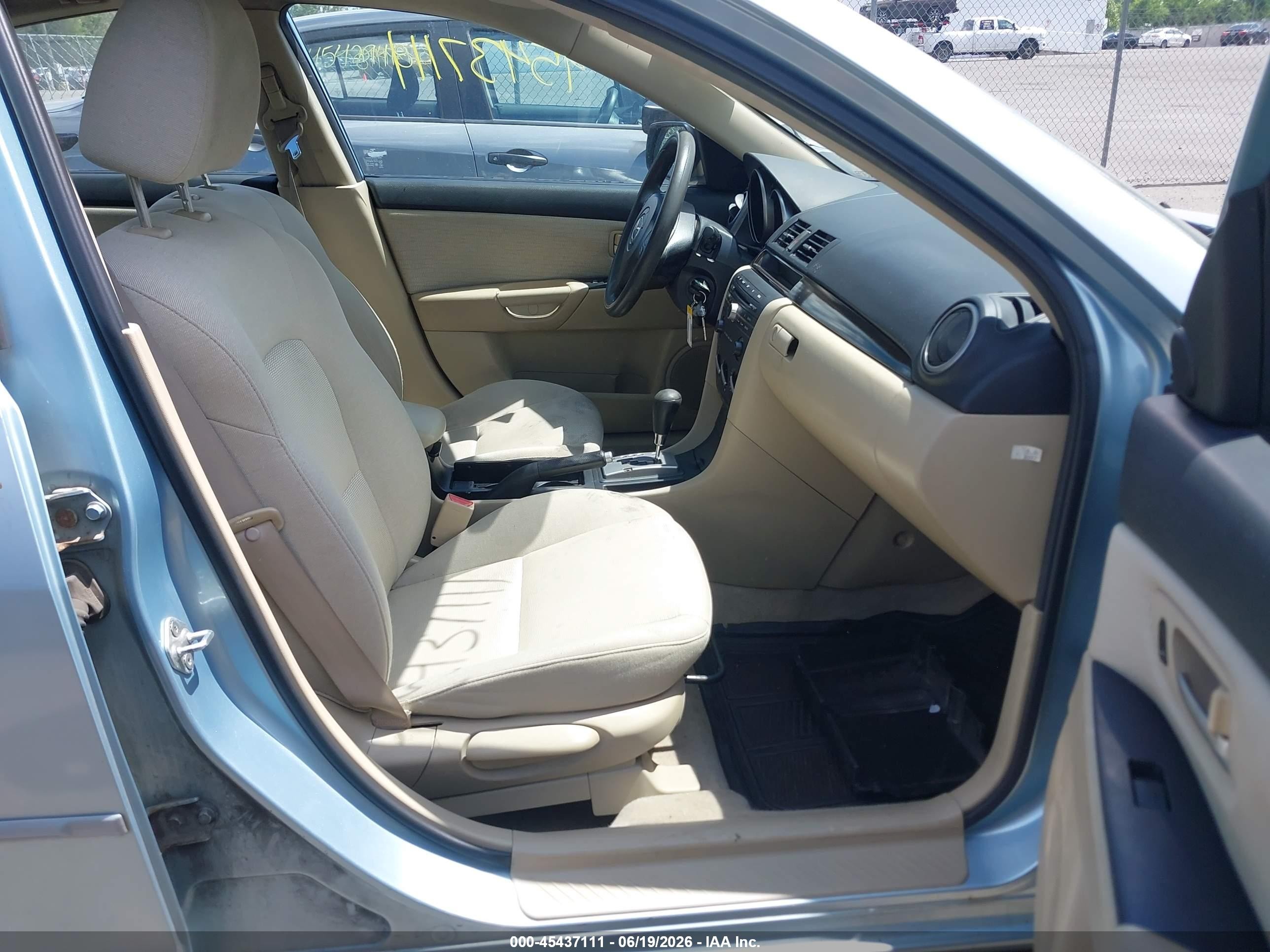 2007 Mazda Mazda3 I Light Blue vin: JM1BK12F671671221