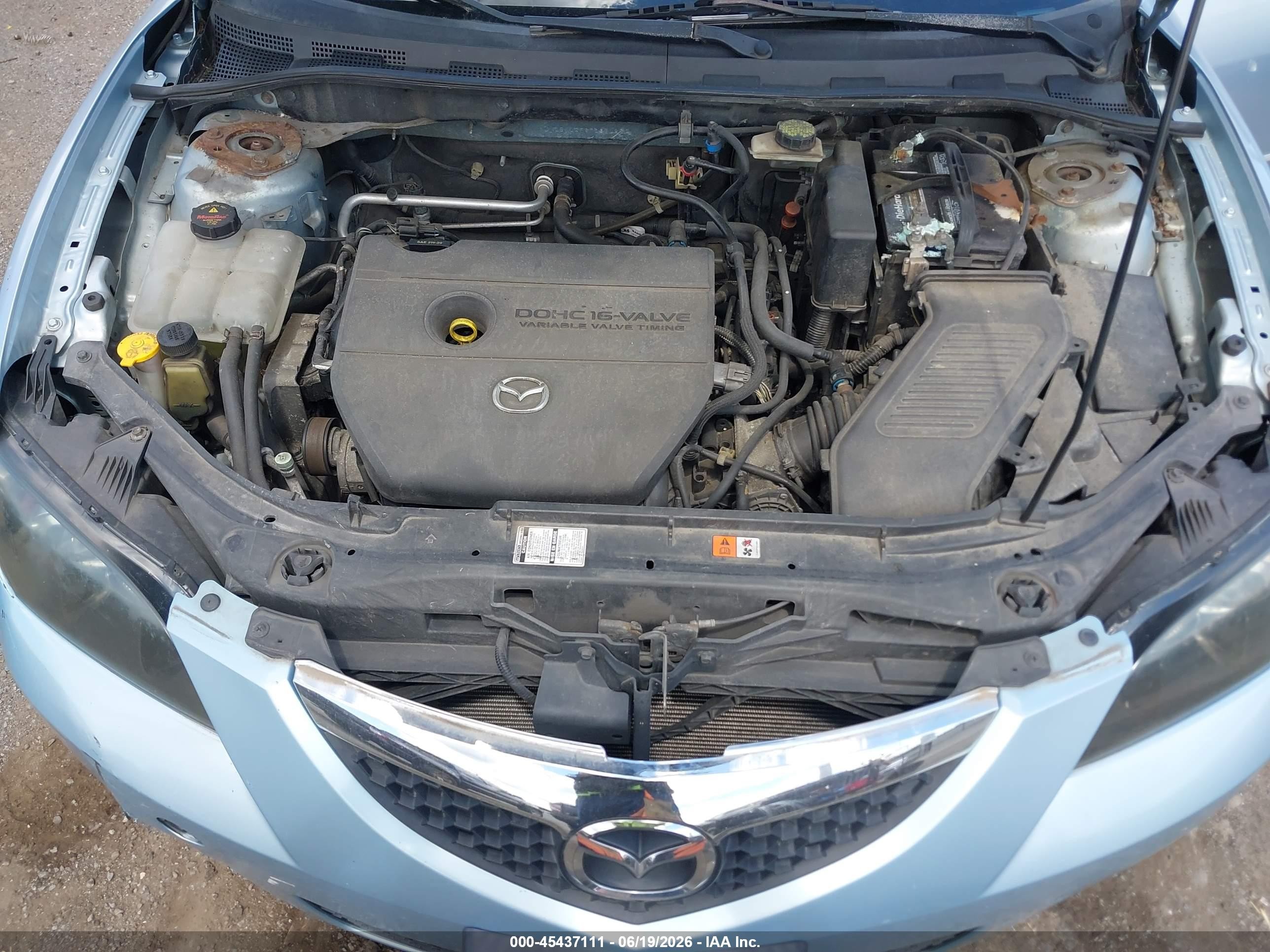 2007 Mazda Mazda3 I Light Blue vin: JM1BK12F671671221