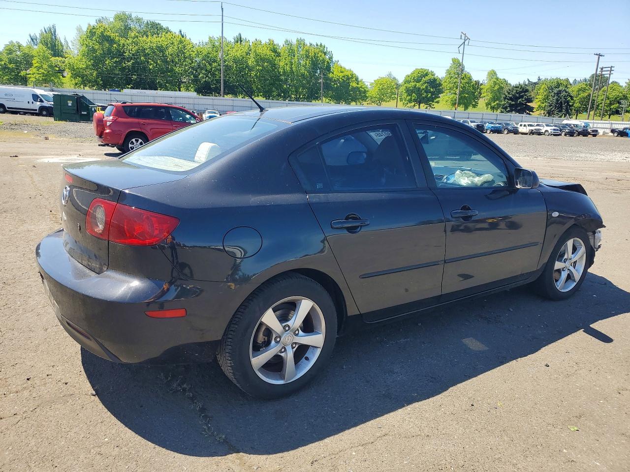 2004 Mazda 3 I Black vin: JM1BK12F741111896