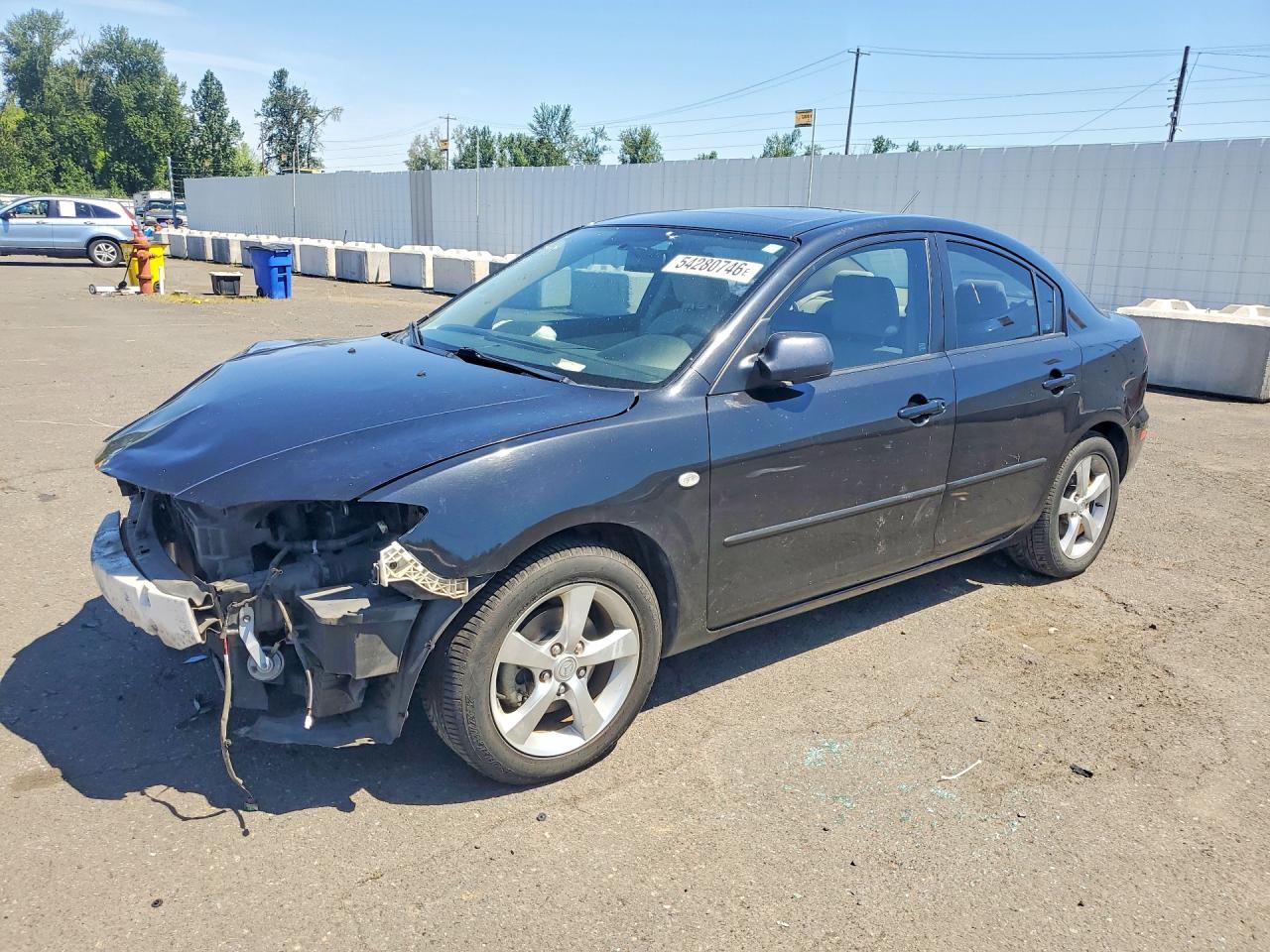2004 Mazda 3 I Black vin: JM1BK12F741111896