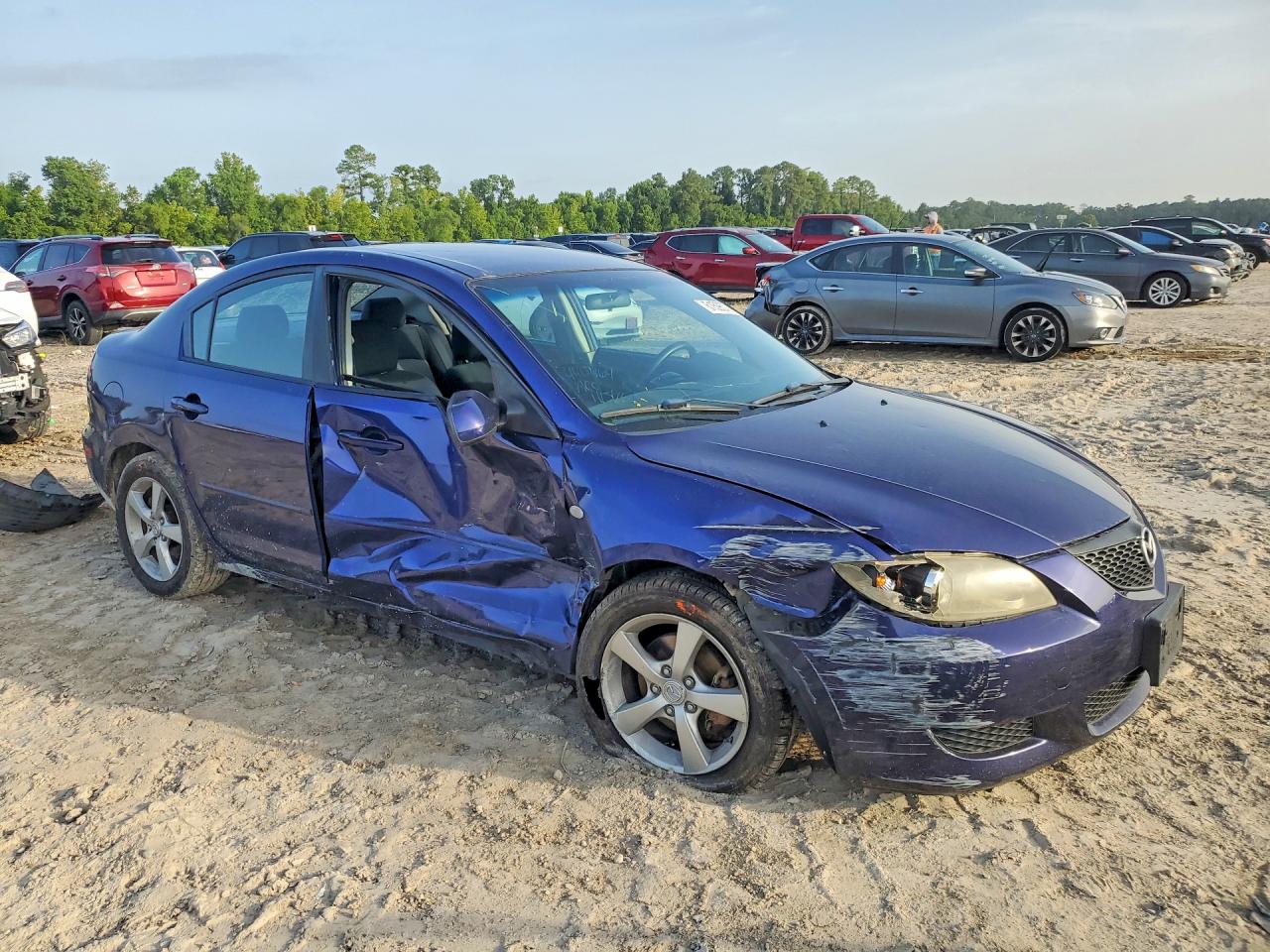 2006 Mazda 3 I Blue vin: JM1BK12F761400683