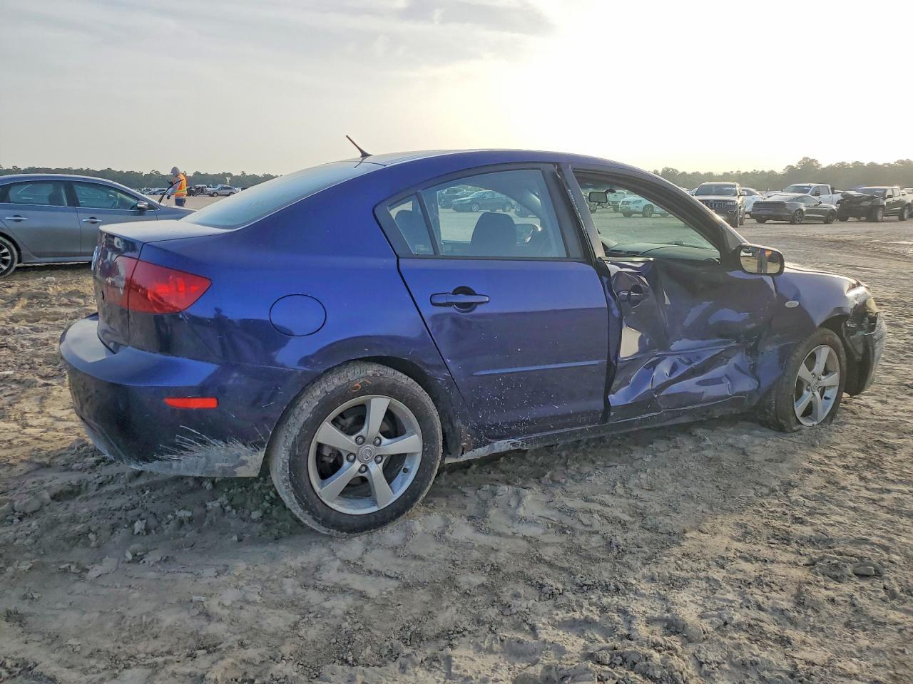 2006 Mazda 3 I Blue vin: JM1BK12F761400683