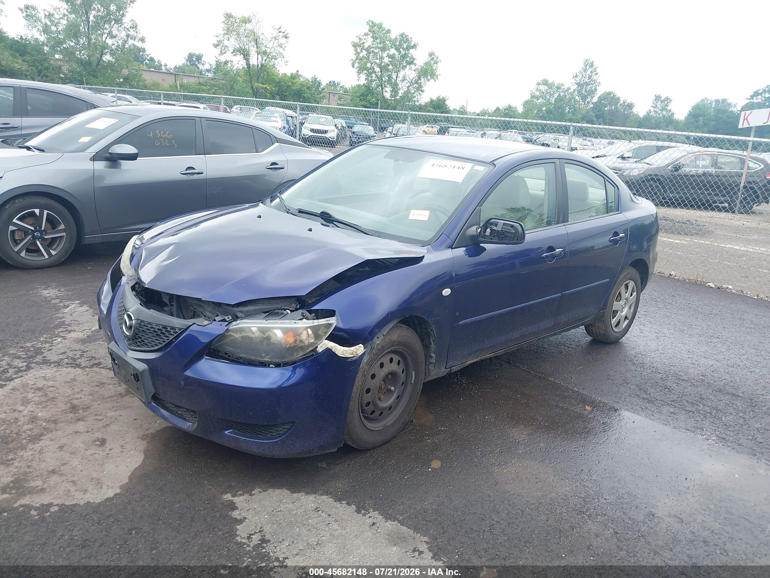 2006 Mazda Mazda3 I Dark Blue vin: JM1BK12F761511931