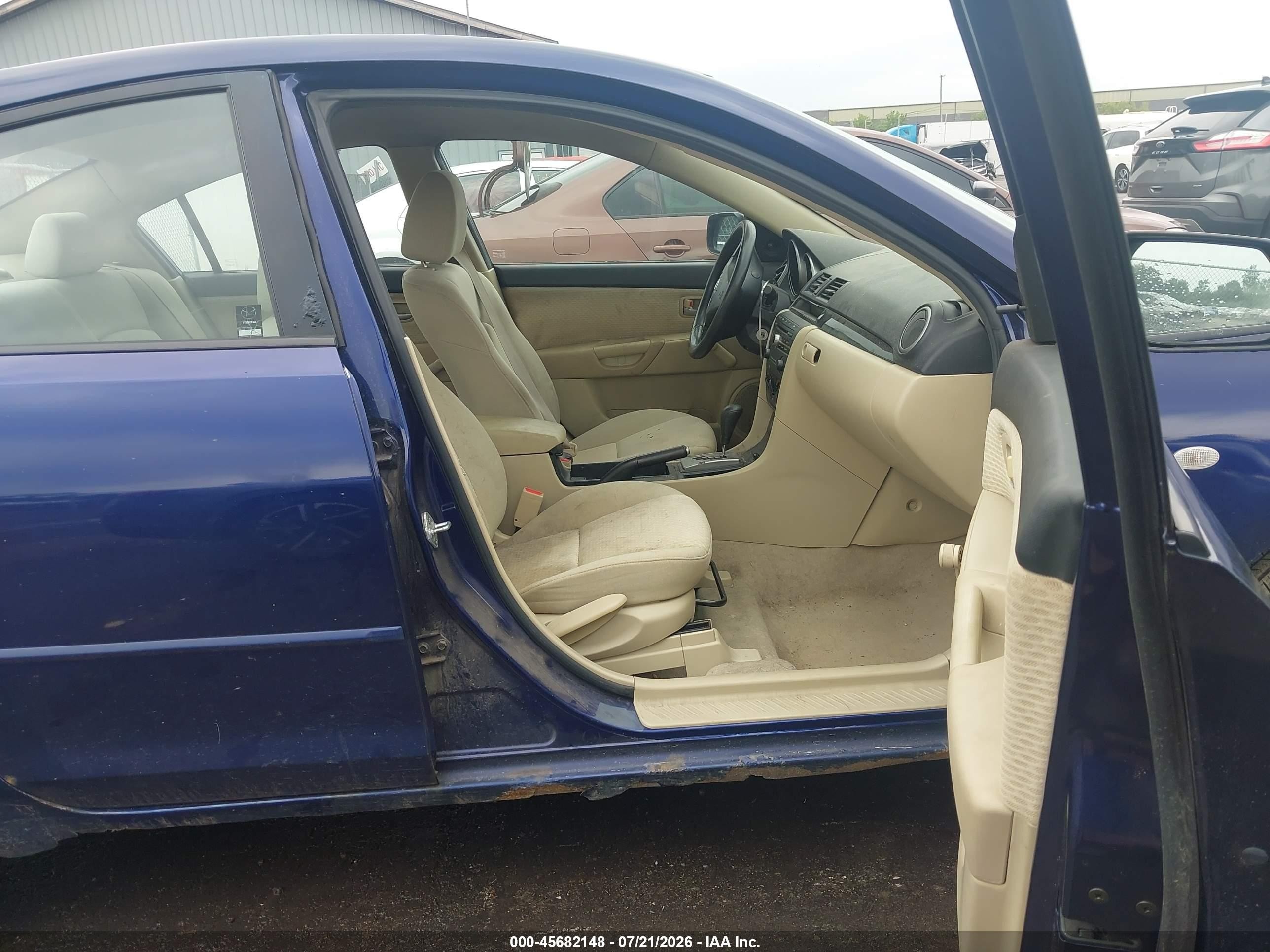 2006 Mazda Mazda3 I Dark Blue vin: JM1BK12F761511931