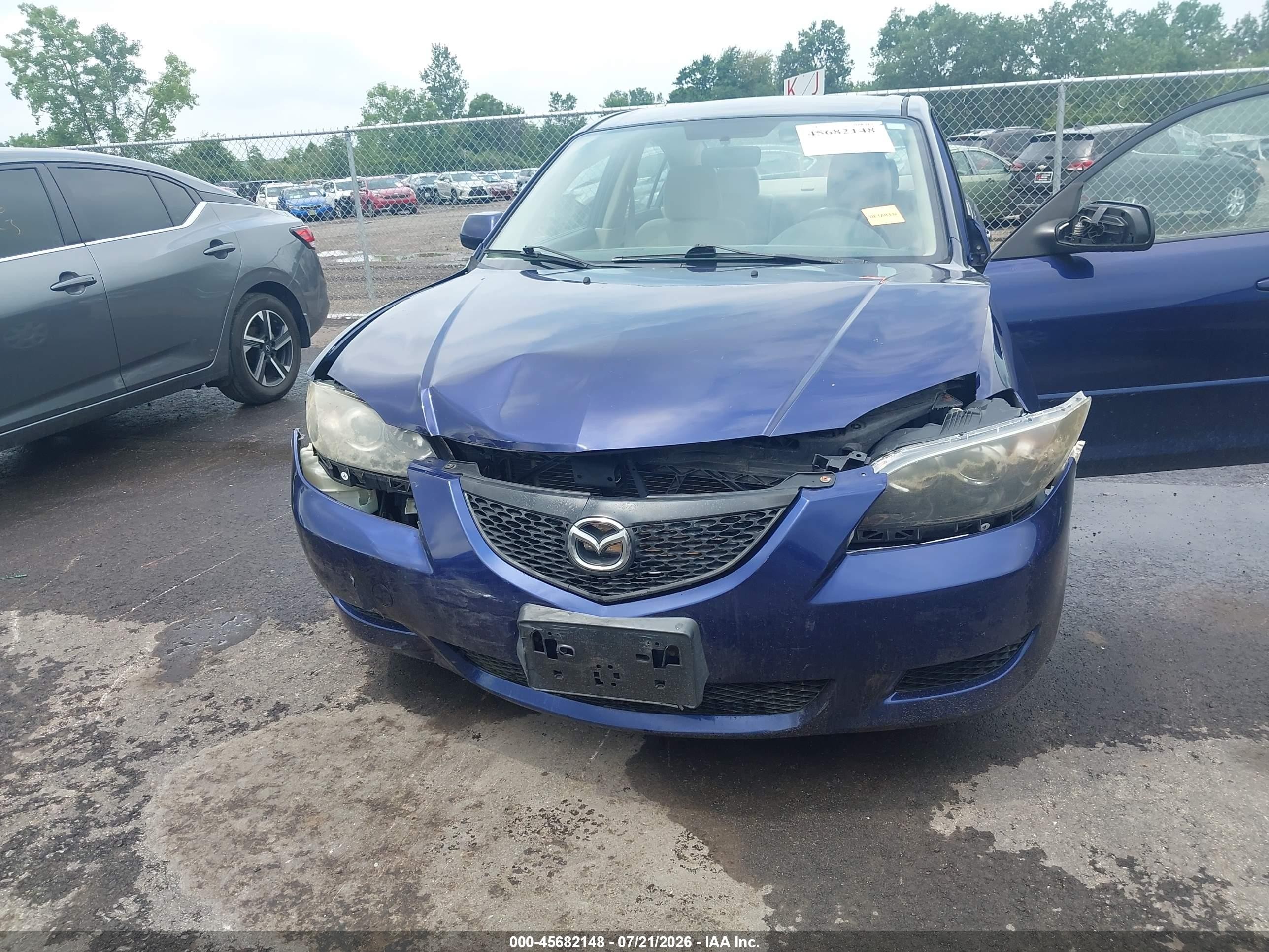 2006 Mazda Mazda3 I Dark Blue vin: JM1BK12F761511931