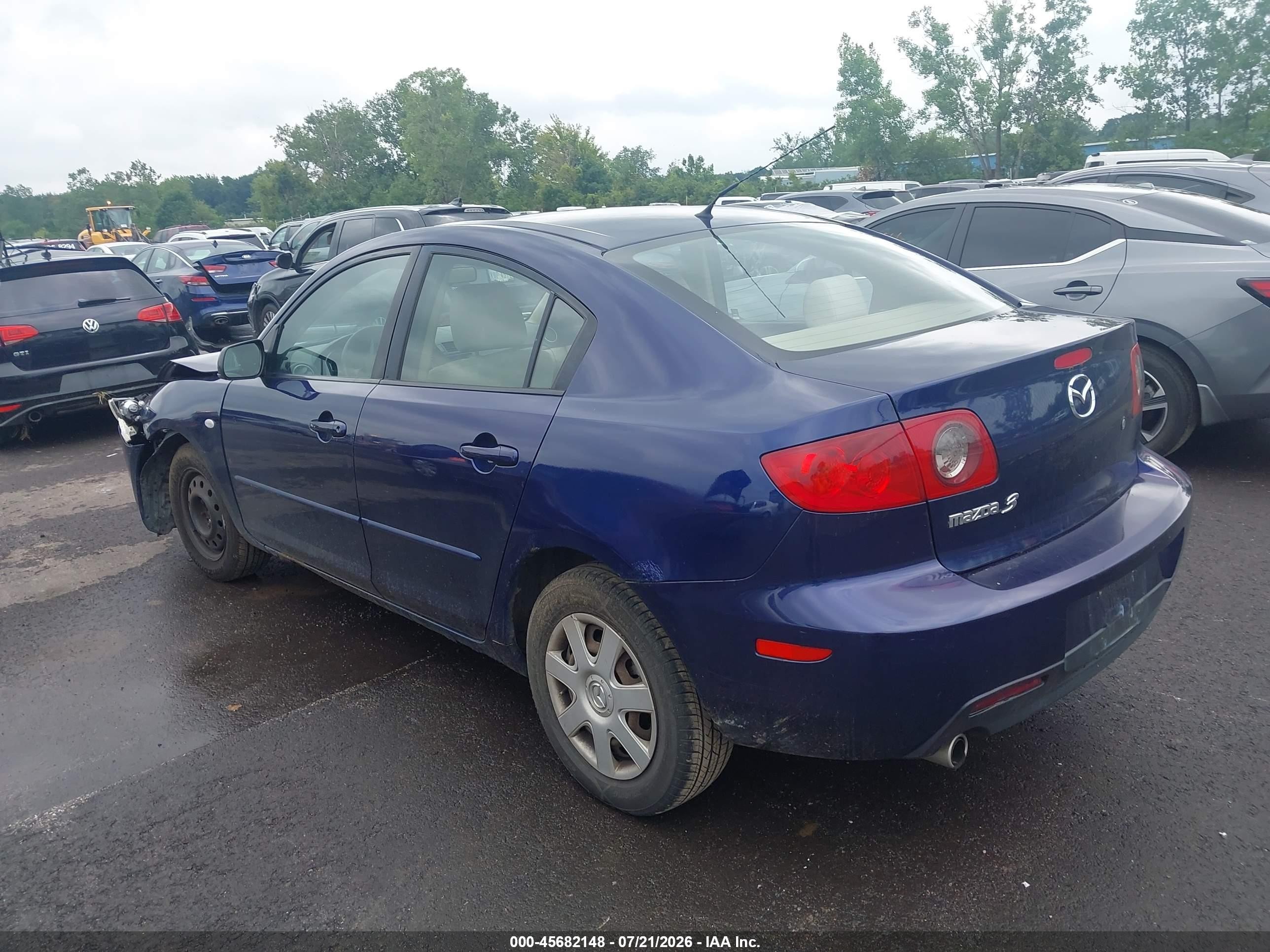 2006 Mazda Mazda3 I Dark Blue vin: JM1BK12F761511931