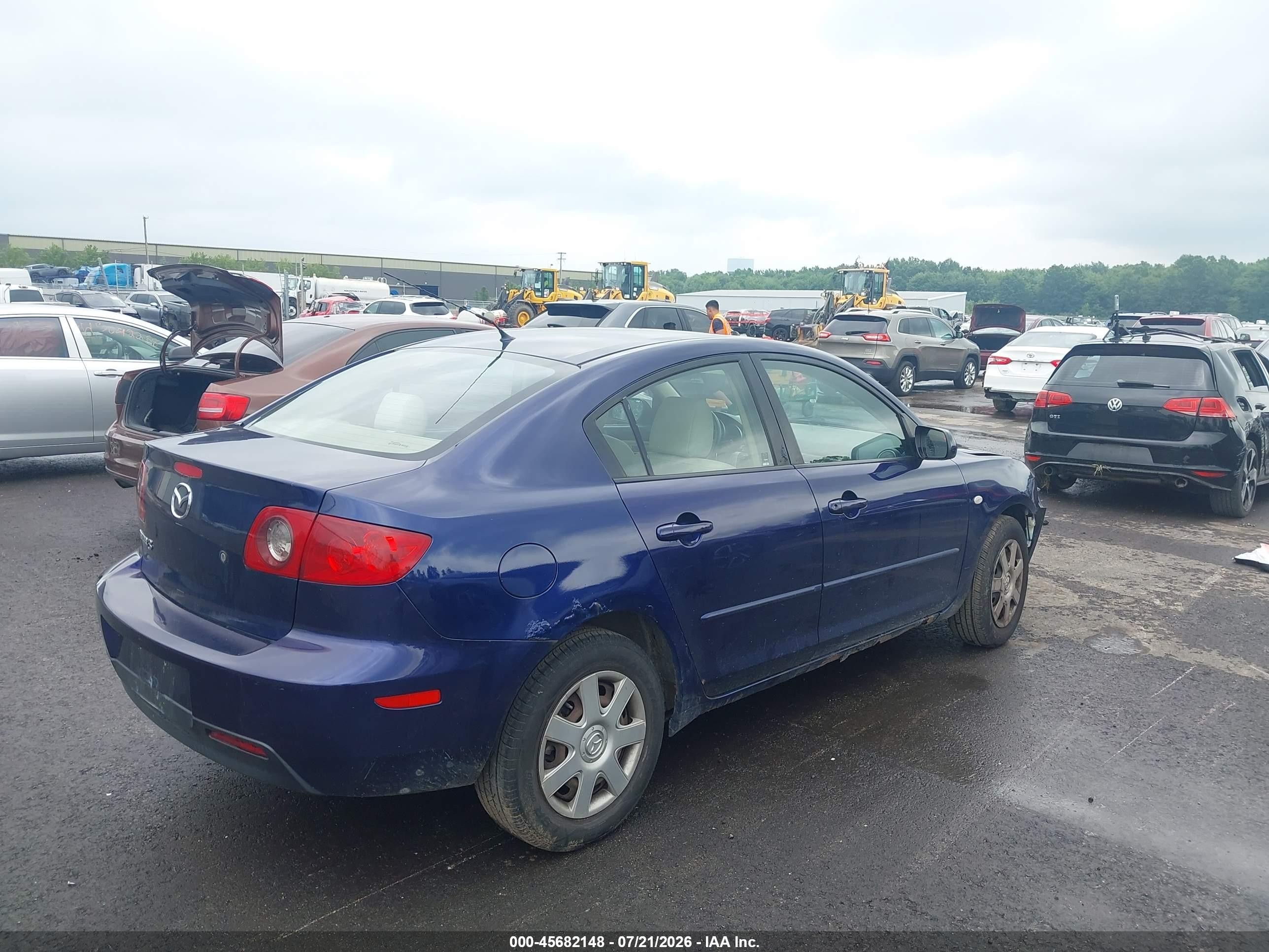 2006 Mazda Mazda3 I Dark Blue vin: JM1BK12F761511931