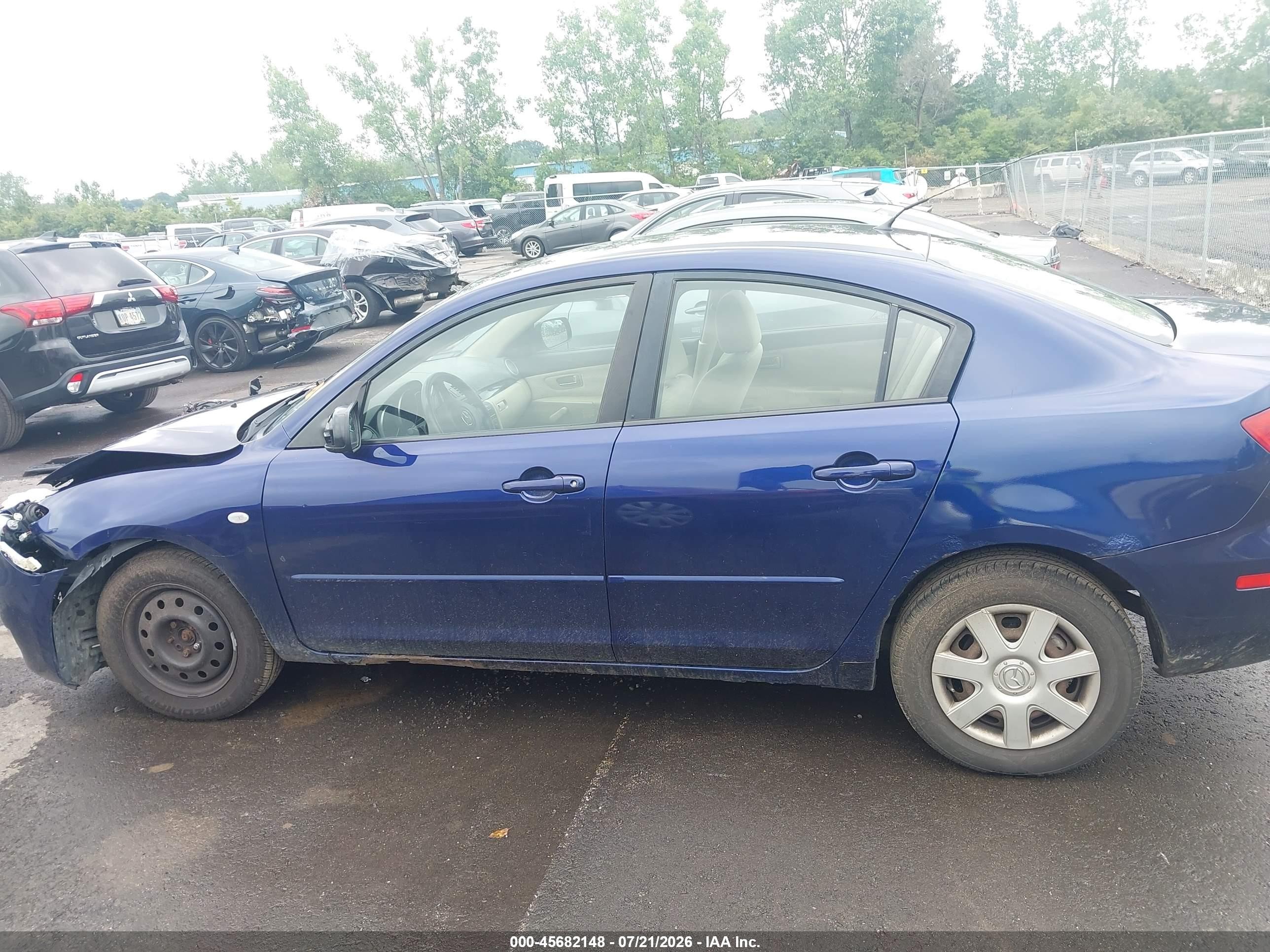2006 Mazda Mazda3 I Dark Blue vin: JM1BK12F761511931