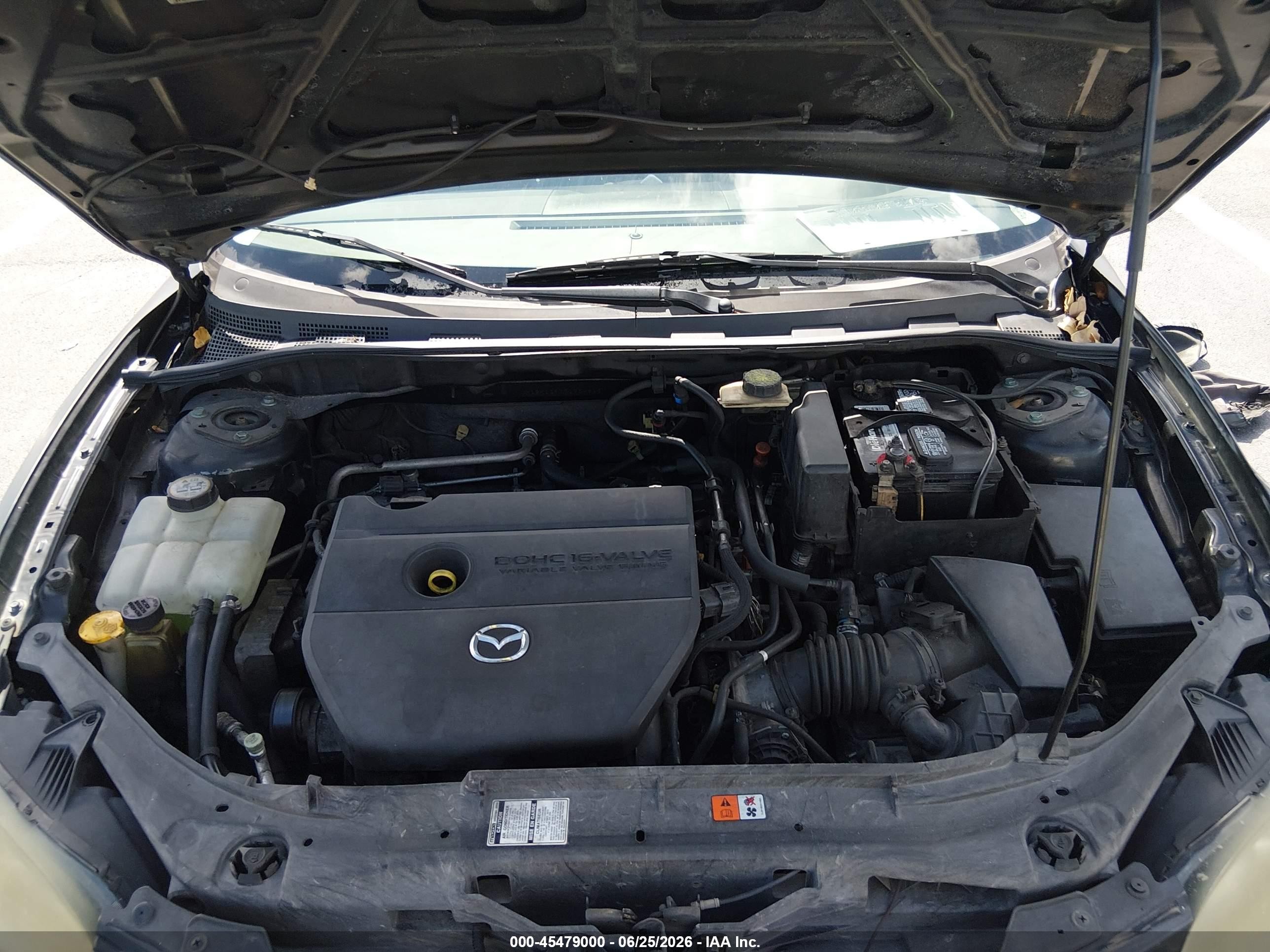 2007 Mazda Mazda3 I Black vin: JM1BK12F771734813