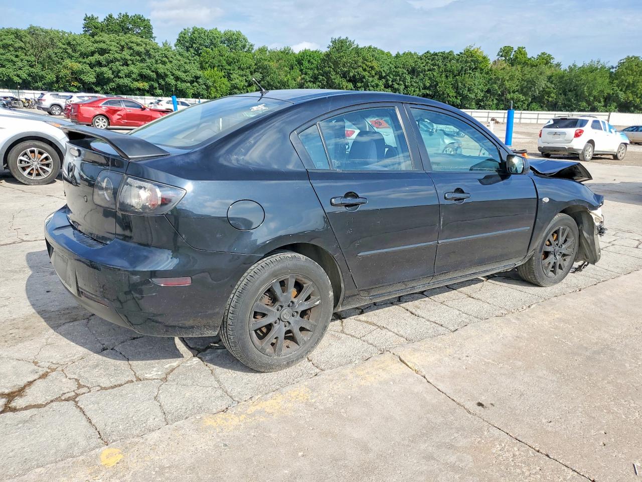 2008 Mazda 3 I Black vin: JM1BK12F781797086