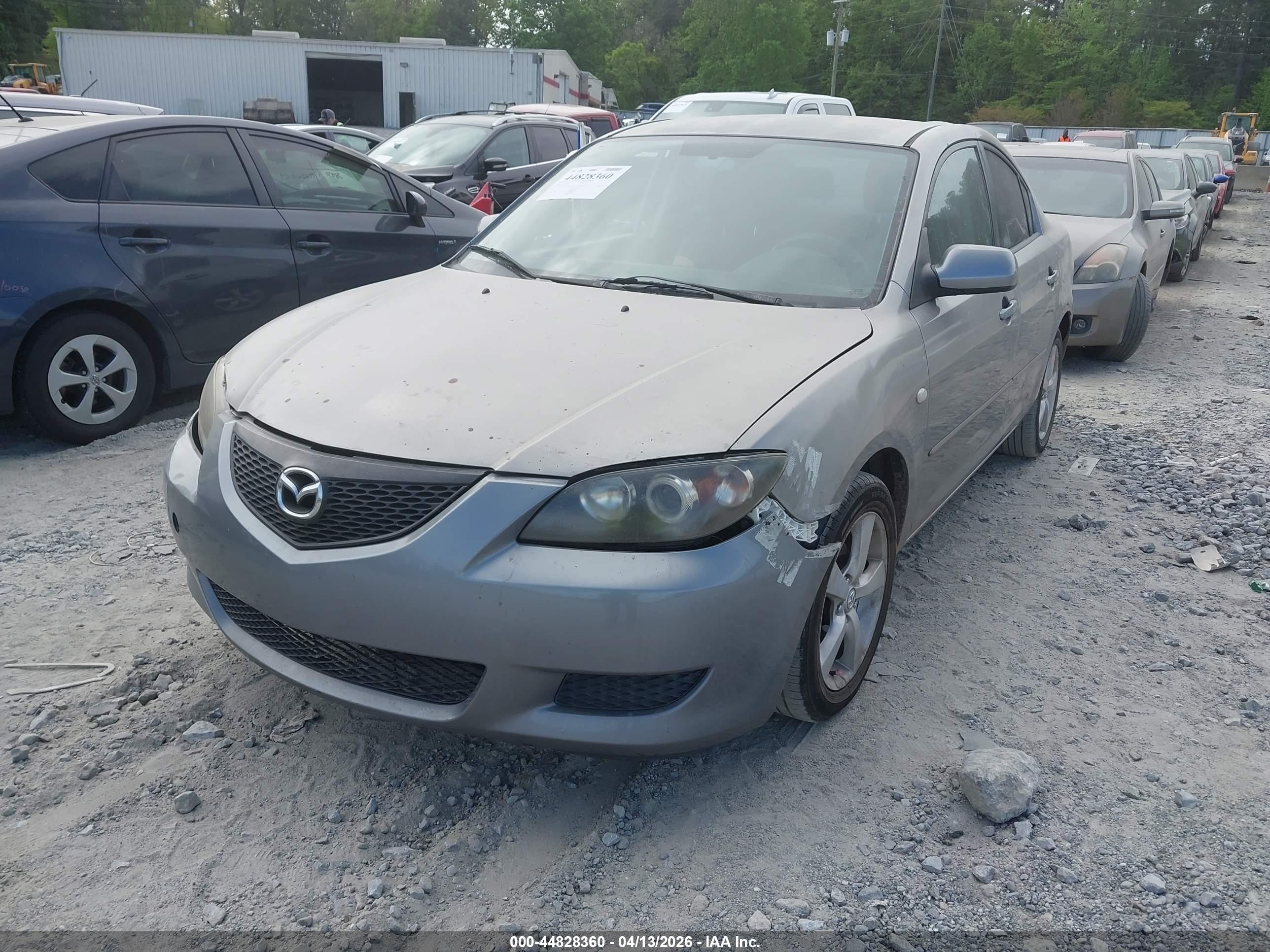 2005 Mazda Mazda3 I Gray vin: JM1BK12F851326995