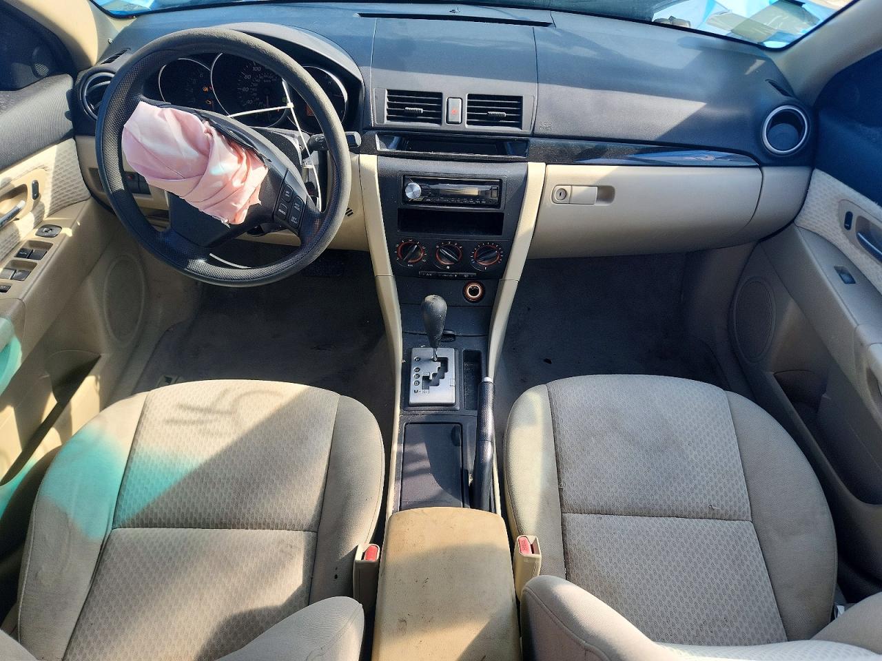 2006 Mazda 3 I White vin: JM1BK12F861443106