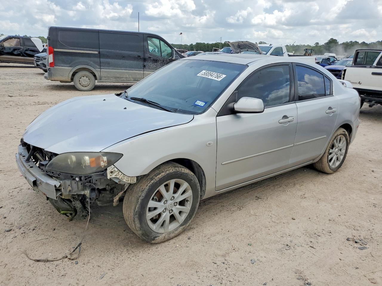 2007 Mazda 3 I Silver vin: JM1BK12F871650483