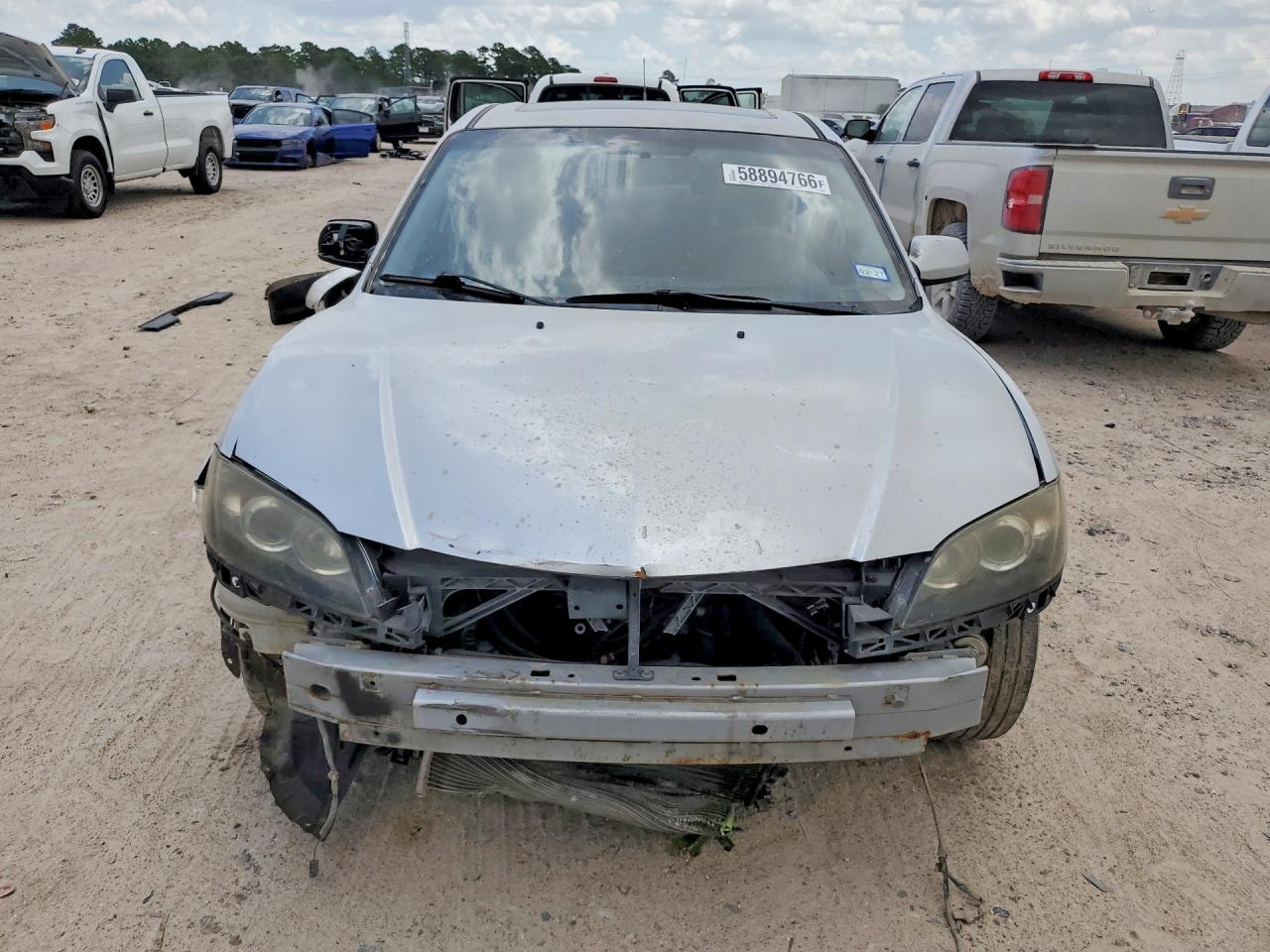2007 Mazda 3 I Silver vin: JM1BK12F871650483