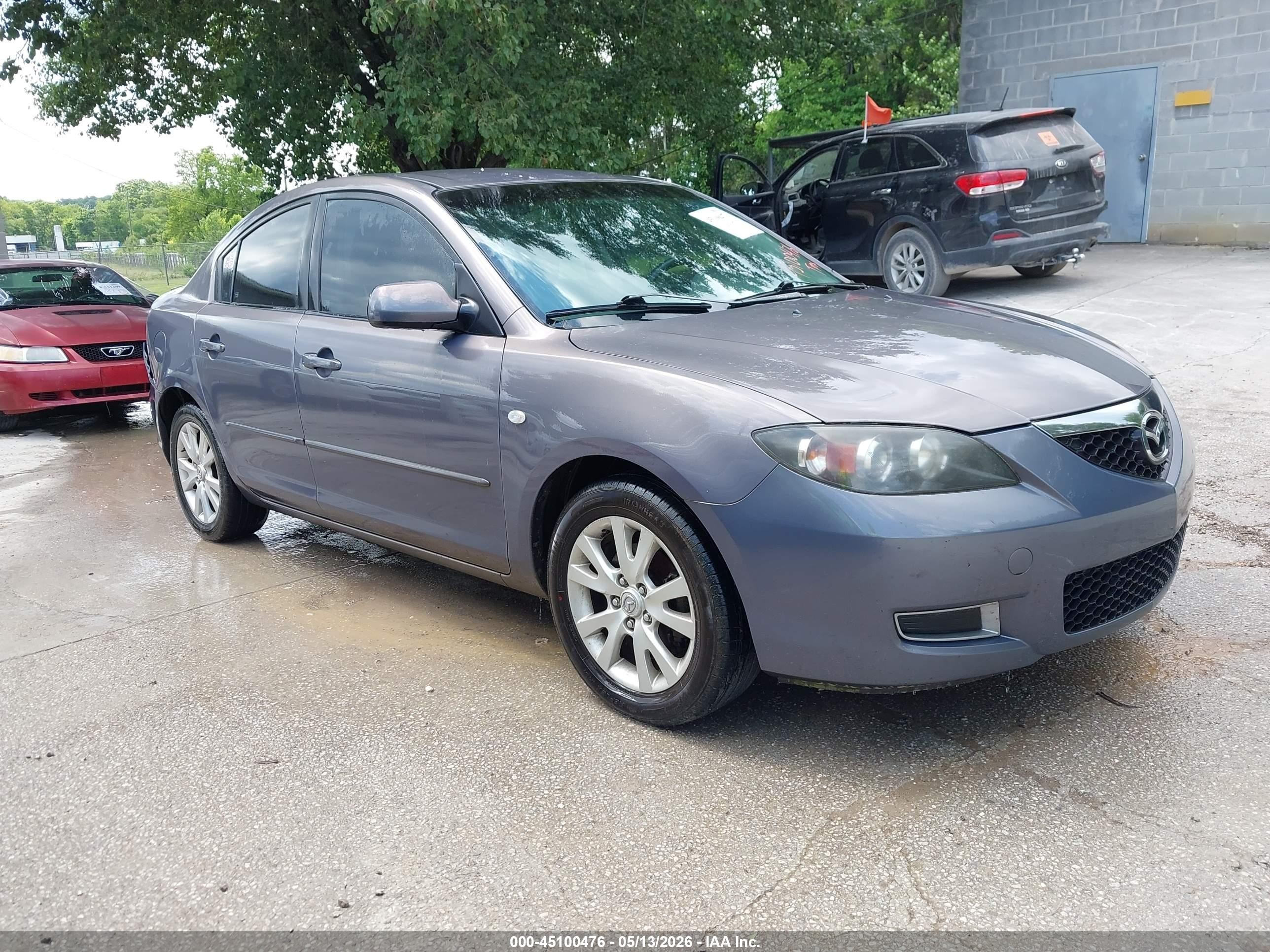 2008 Mazda Mazda3 I Gray vin: JM1BK12F881814011