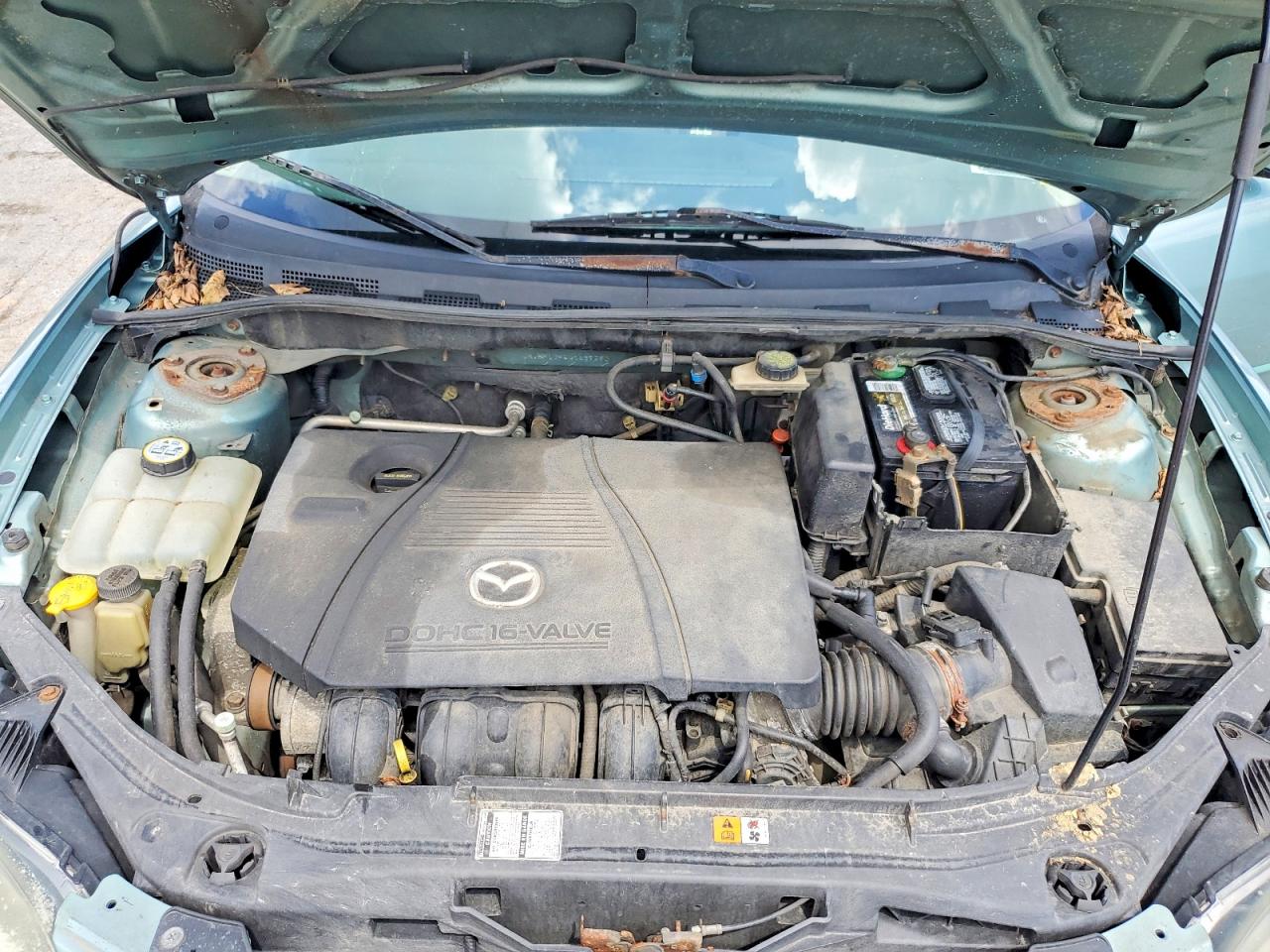 2004 Mazda 3 I Turquoise vin: JM1BK12F941167550