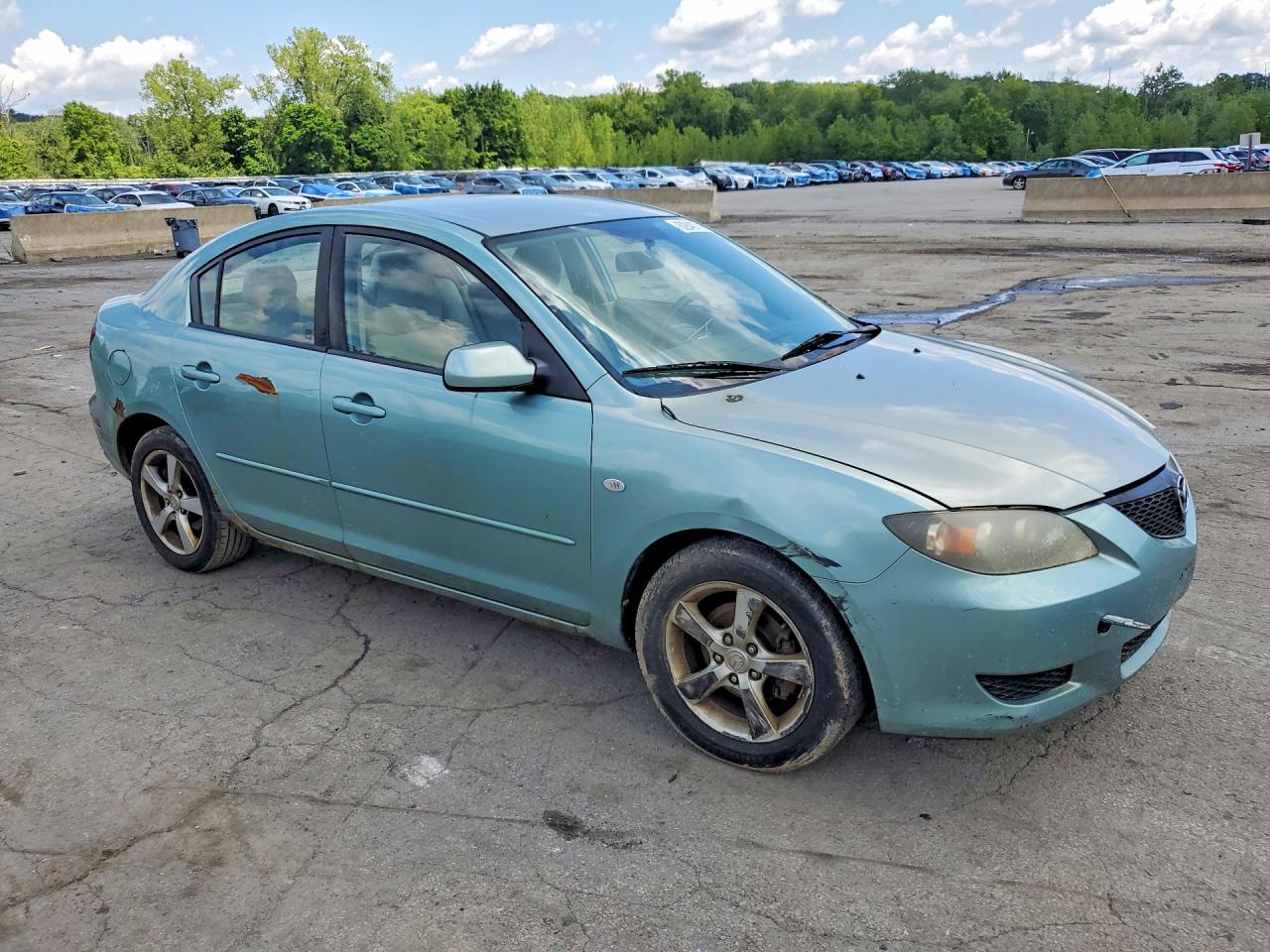 2004 Mazda 3 I Turquoise vin: JM1BK12F941167550