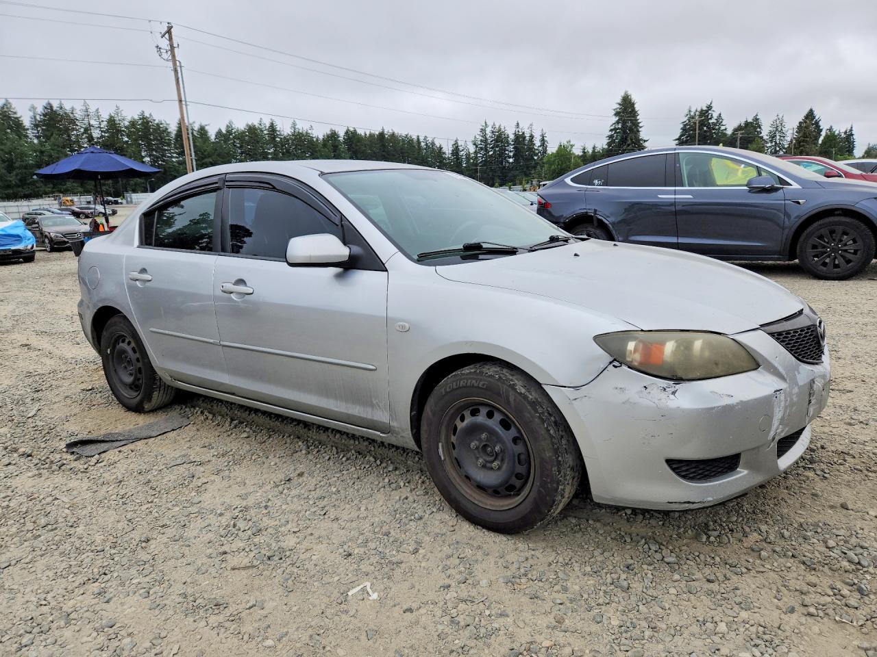 2004 Mazda 3 I Silver vin: JM1BK12F941175132