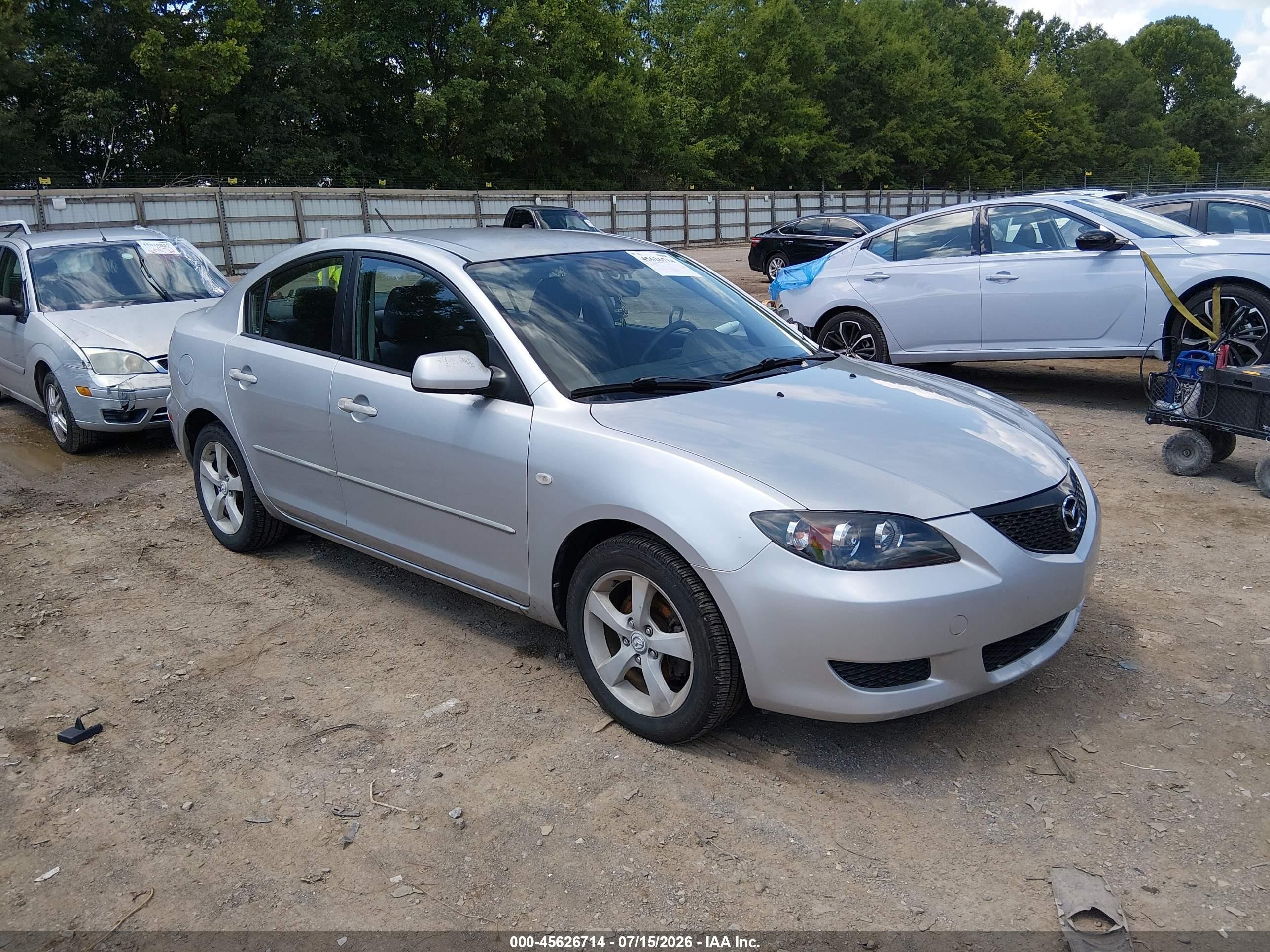 2005 Mazda Mazda3 I Серебряный vin: JM1BK12F951306058