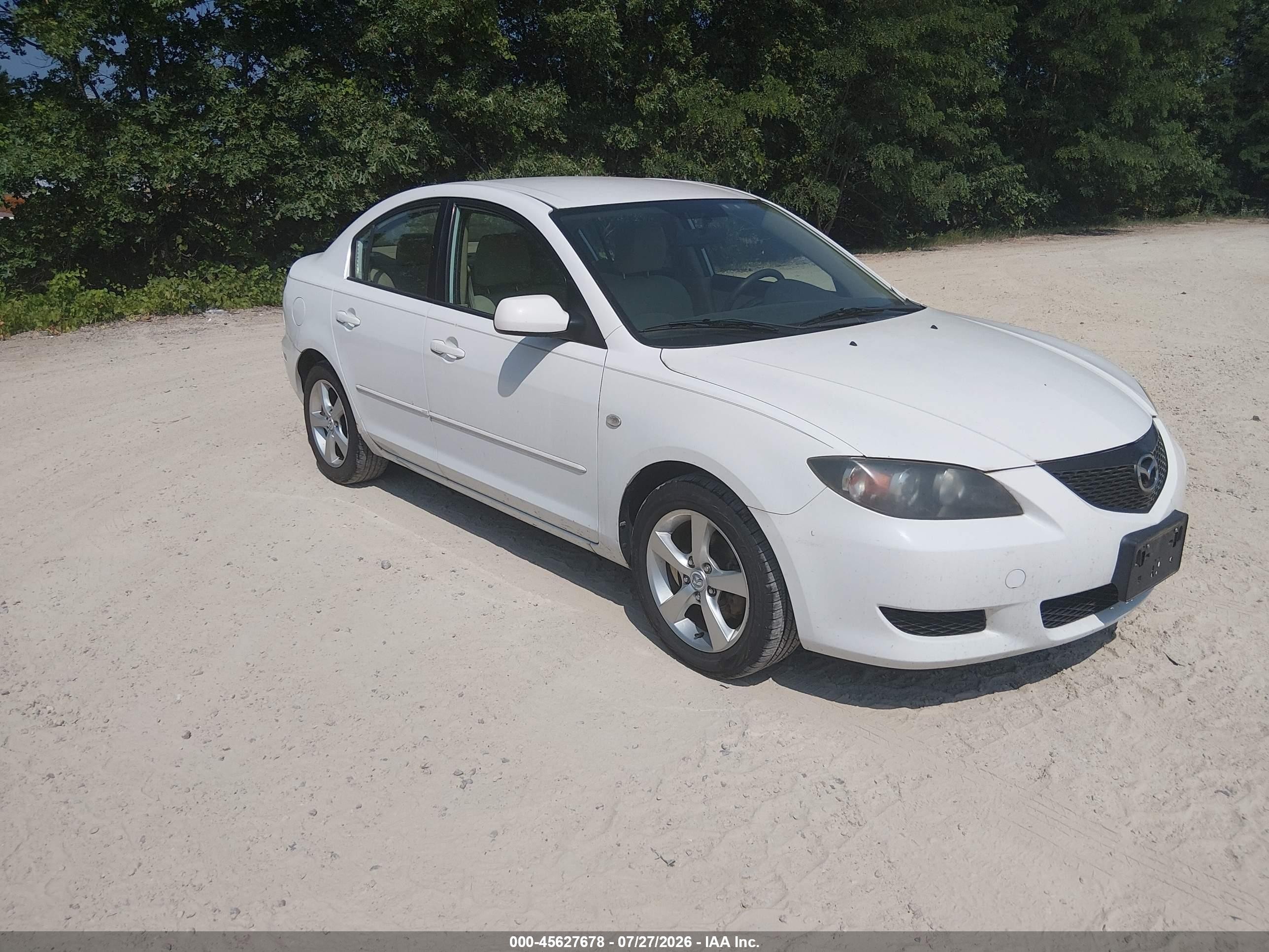 2006 Mazda Mazda3 I Touring White vin: JM1BK12F961413337