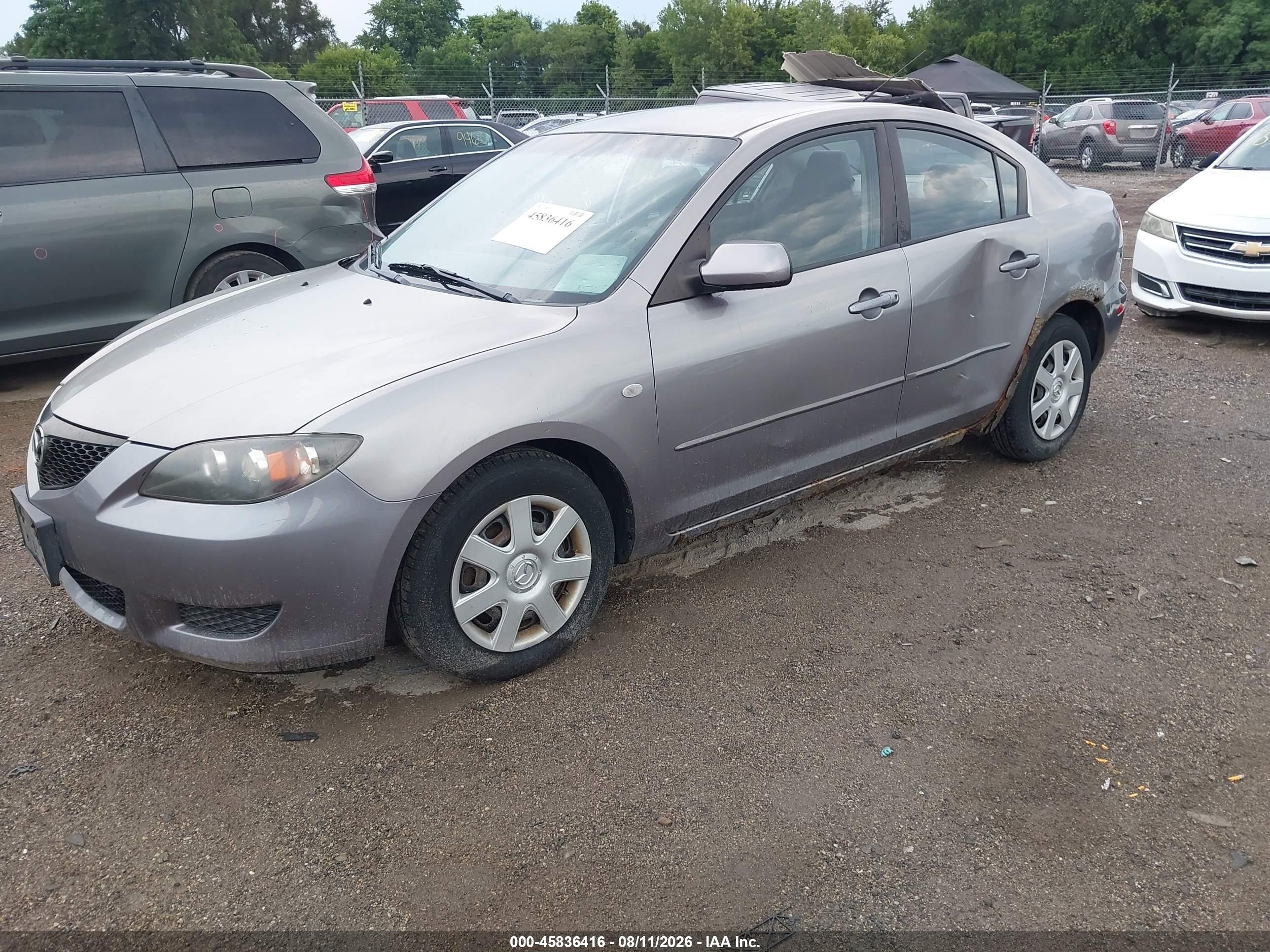 2006 Mazda Mazda3 I Серый vin: JM1BK12F961427173