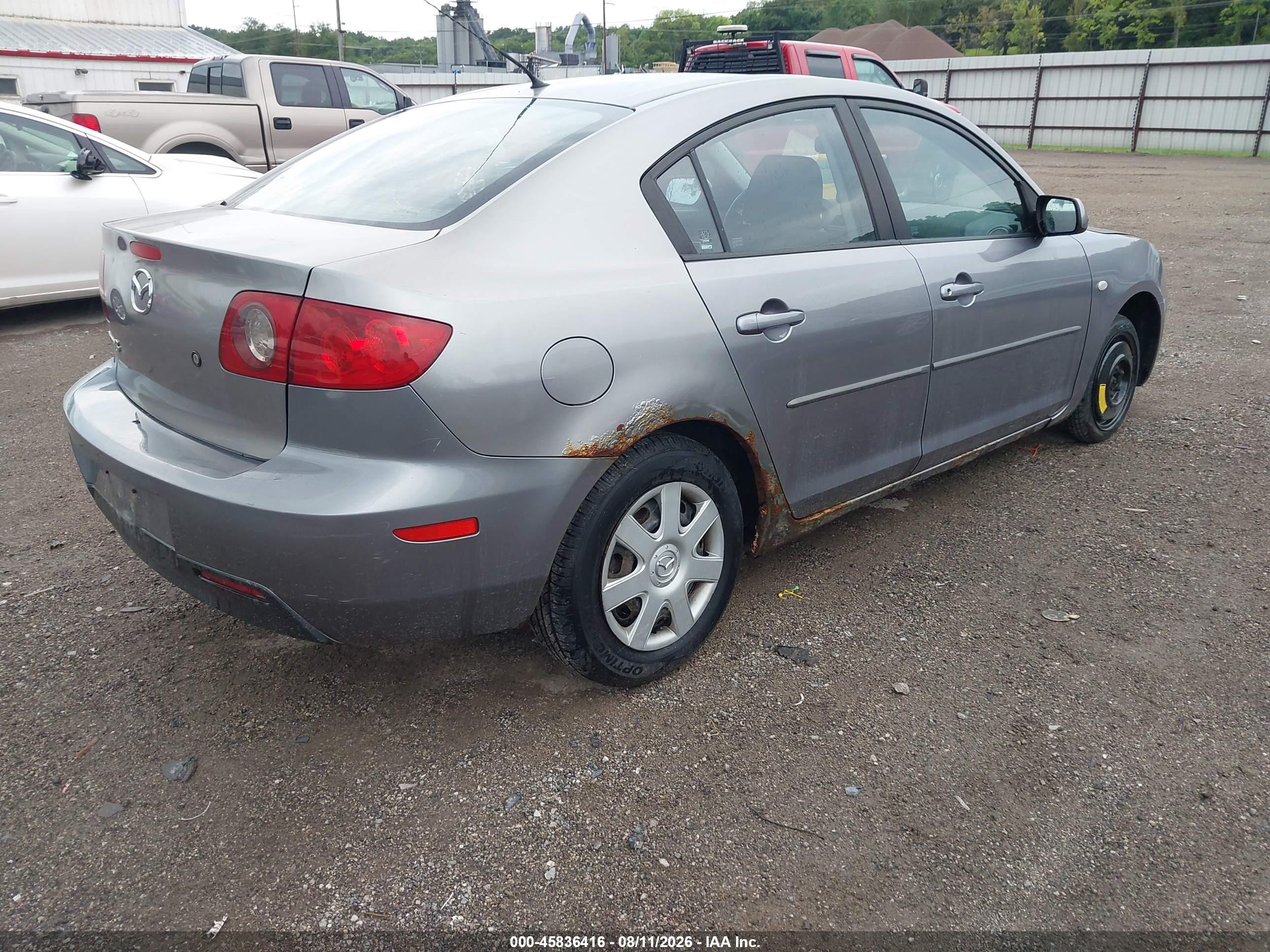 2006 Mazda Mazda3 I Серый vin: JM1BK12F961427173