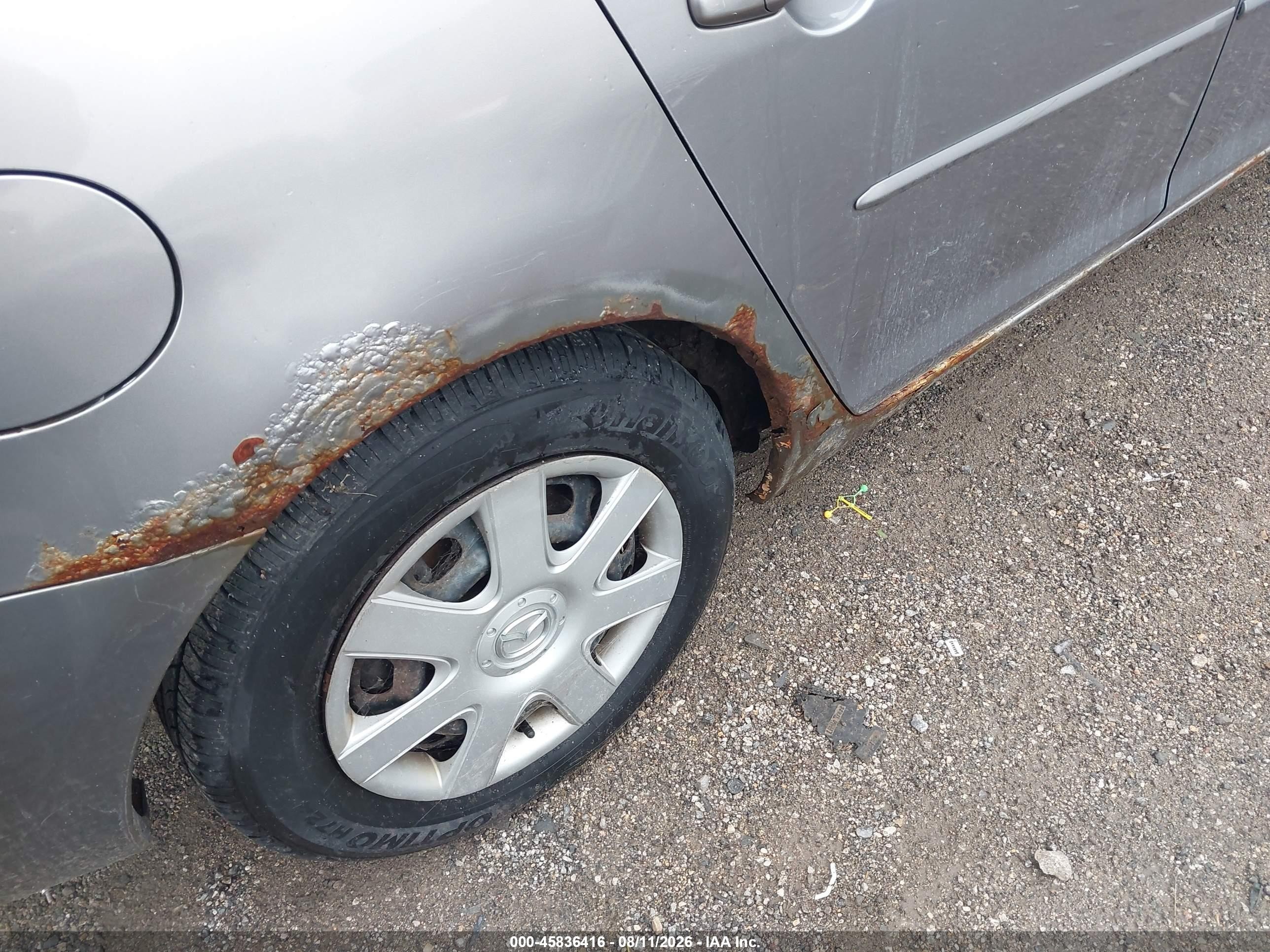 2006 Mazda Mazda3 I Серый vin: JM1BK12F961427173
