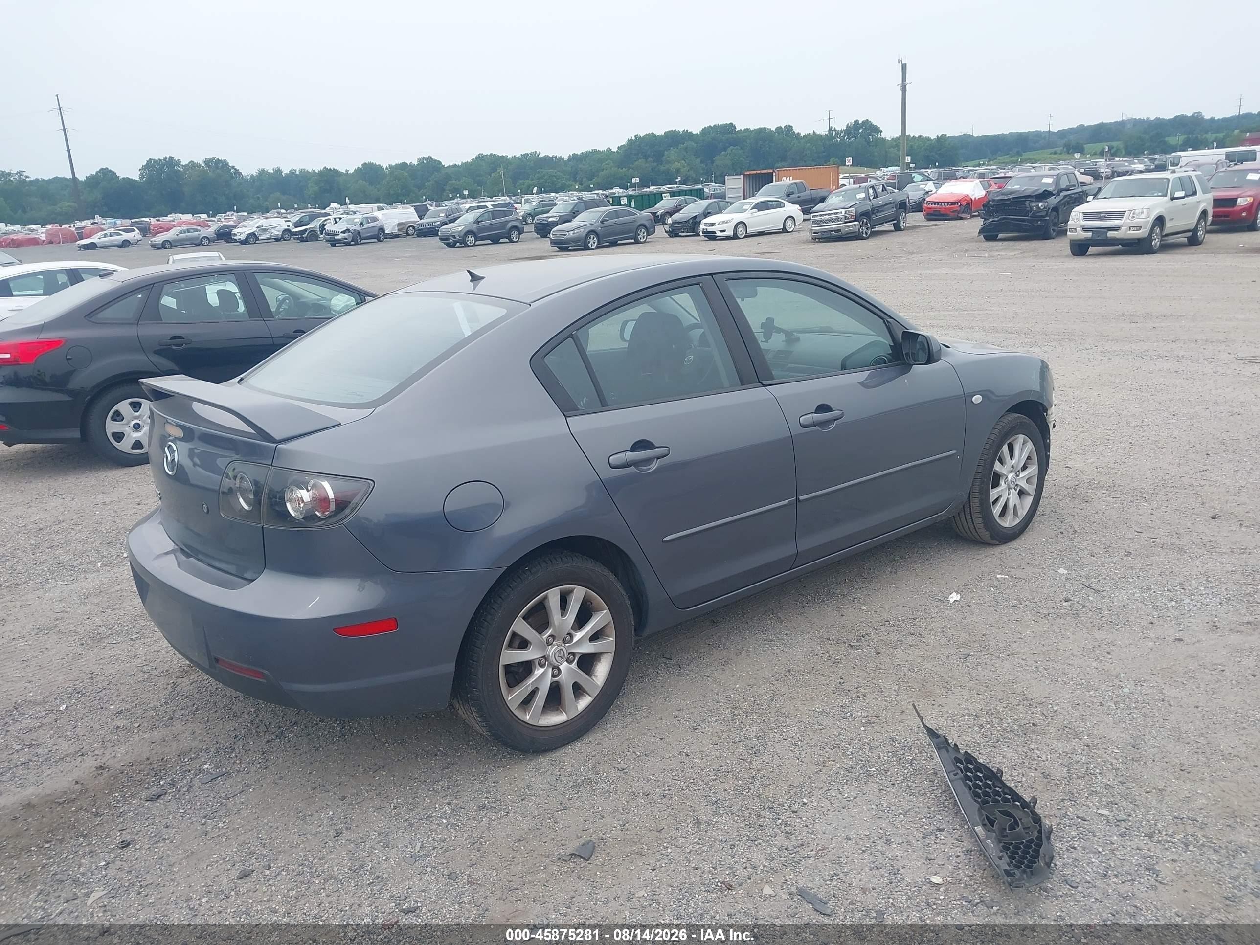 2007 Mazda Mazda3 I Gray vin: JM1BK12F971653862