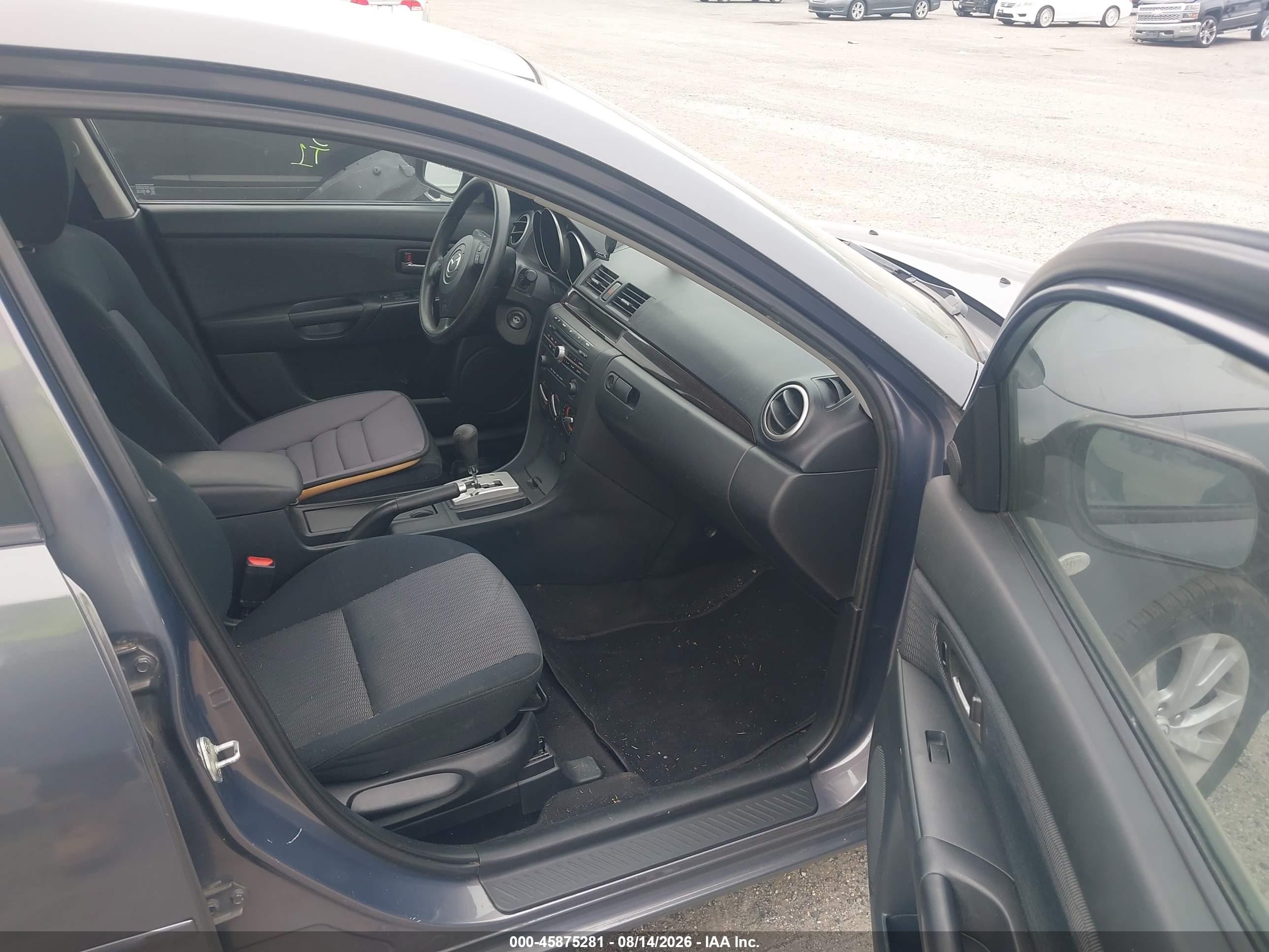 2007 Mazda Mazda3 I Gray vin: JM1BK12F971653862