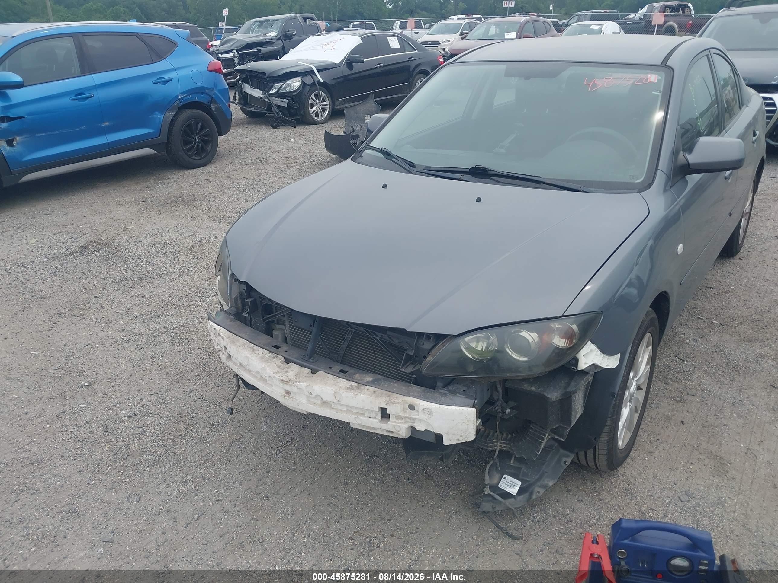 2007 Mazda Mazda3 I Gray vin: JM1BK12F971653862