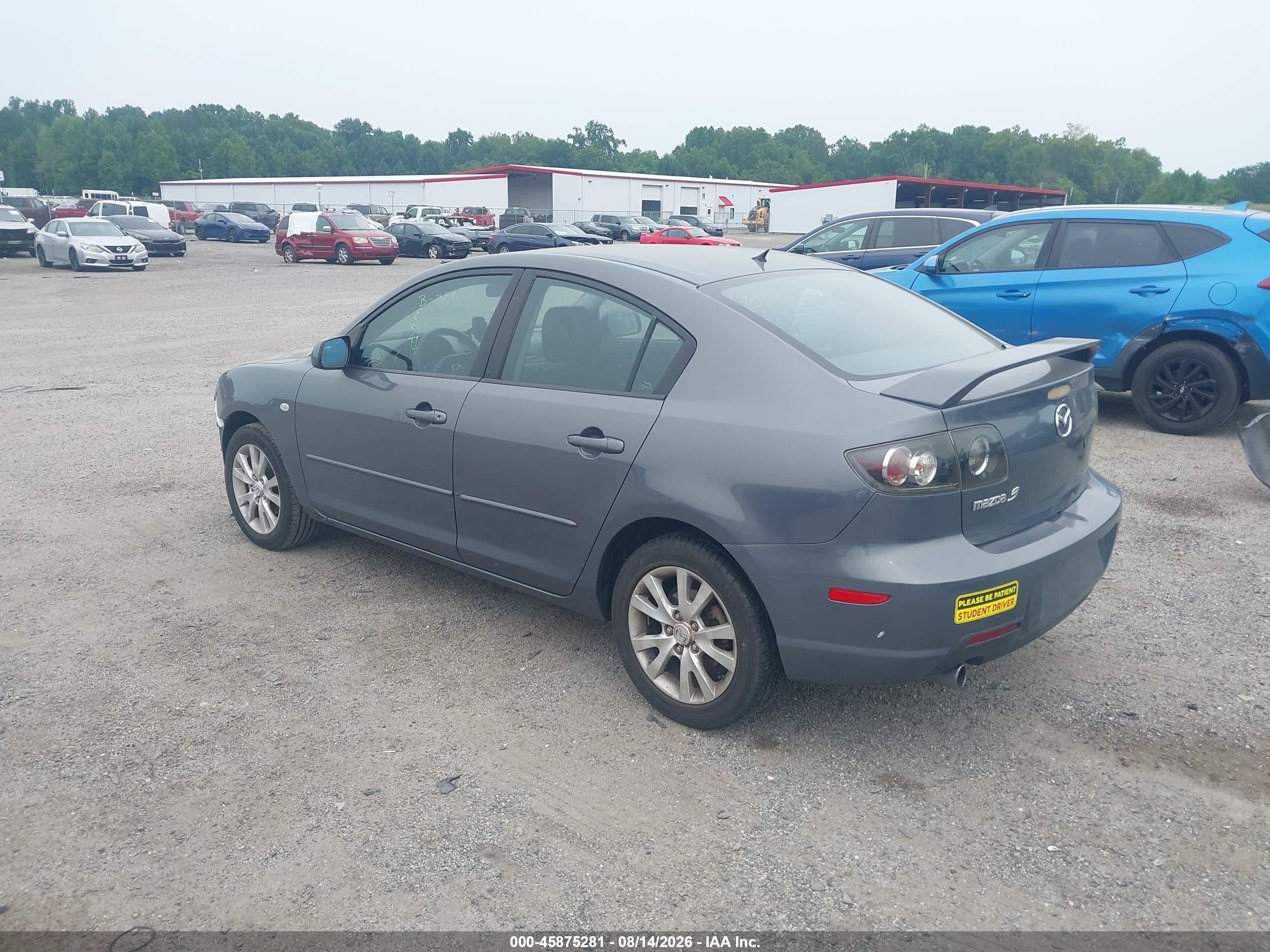 2007 Mazda Mazda3 I Gray vin: JM1BK12F971653862