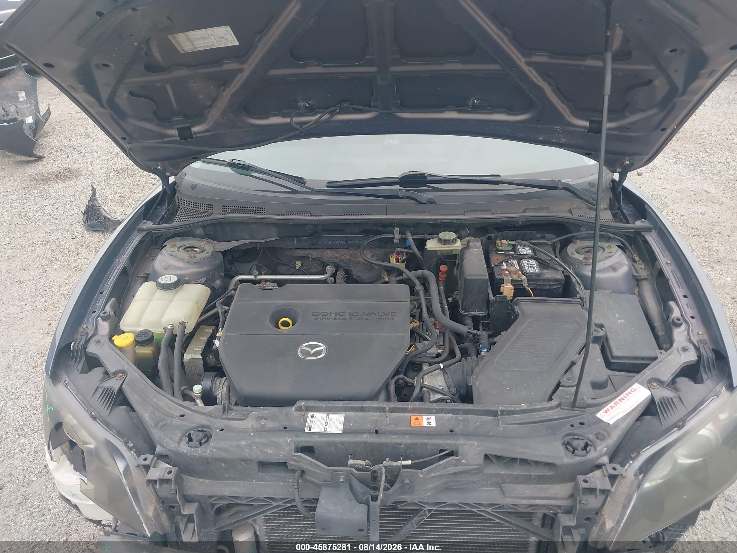 2007 Mazda Mazda3 I Gray vin: JM1BK12F971653862