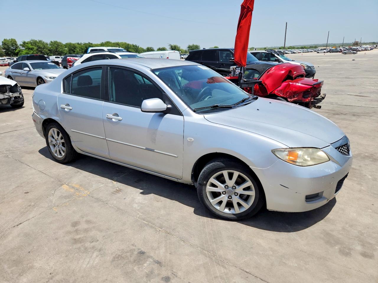 2007 Mazda 3 I Серебряный vin: JM1BK12F971719181