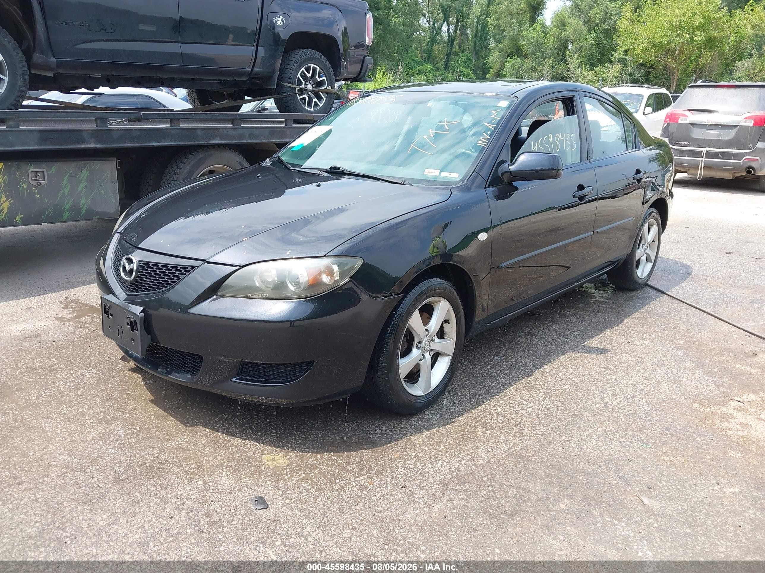 2005 Mazda Mazda3 I Black vin: JM1BK12FX51292669