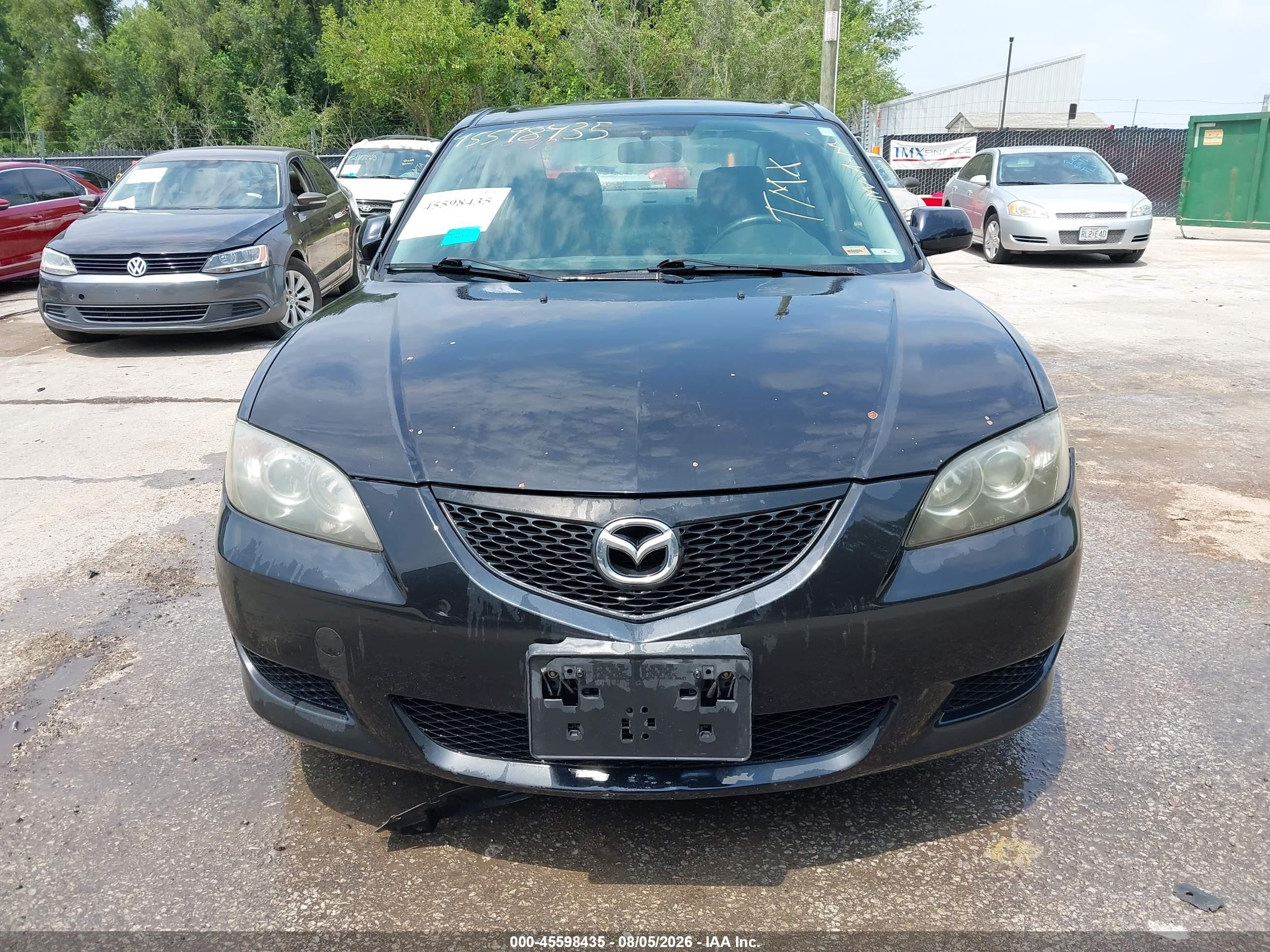 2005 Mazda Mazda3 I Black vin: JM1BK12FX51292669