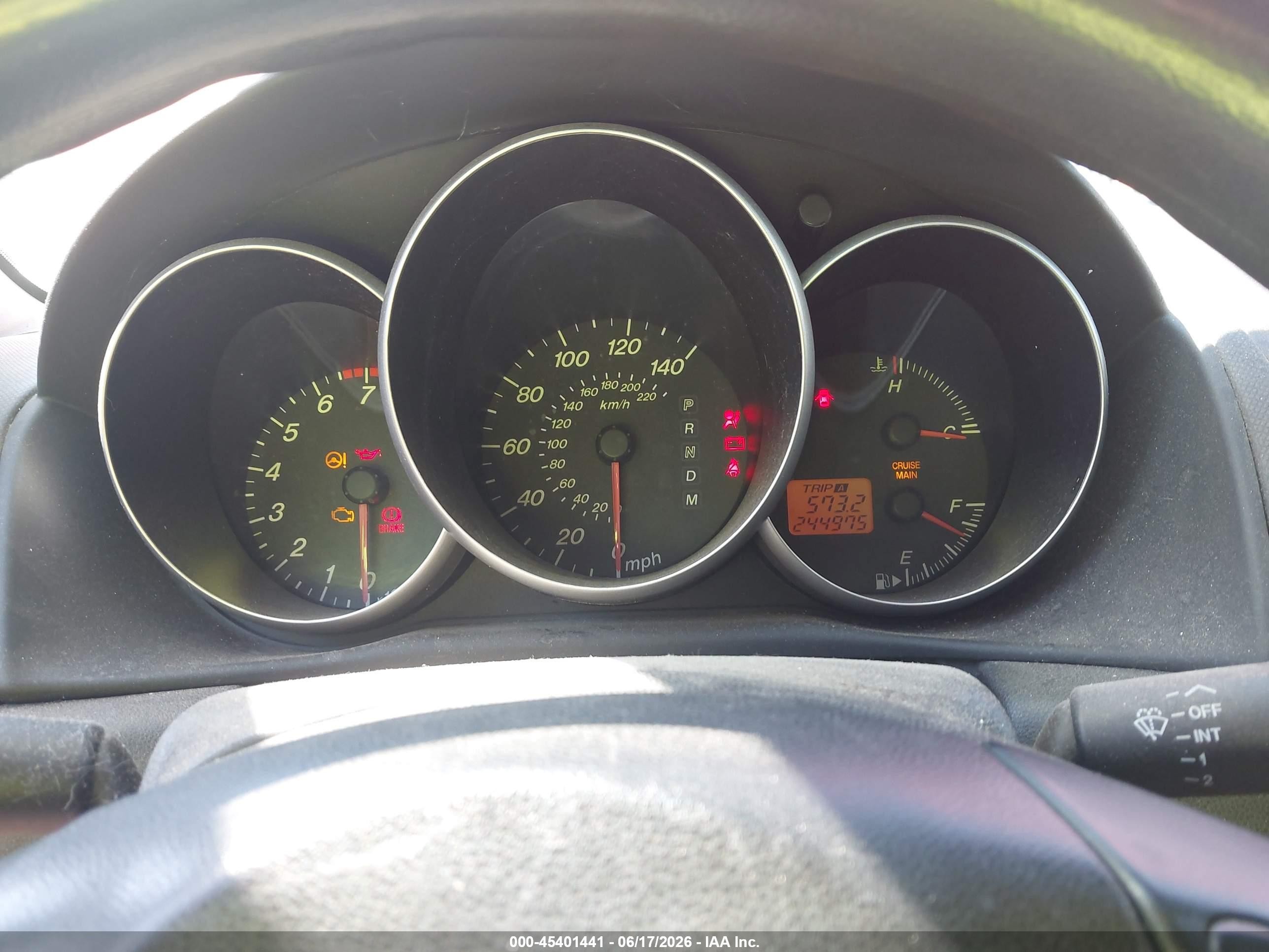 2006 Mazda Mazda3 I Touring Red vin: JM1BK12FX61501992