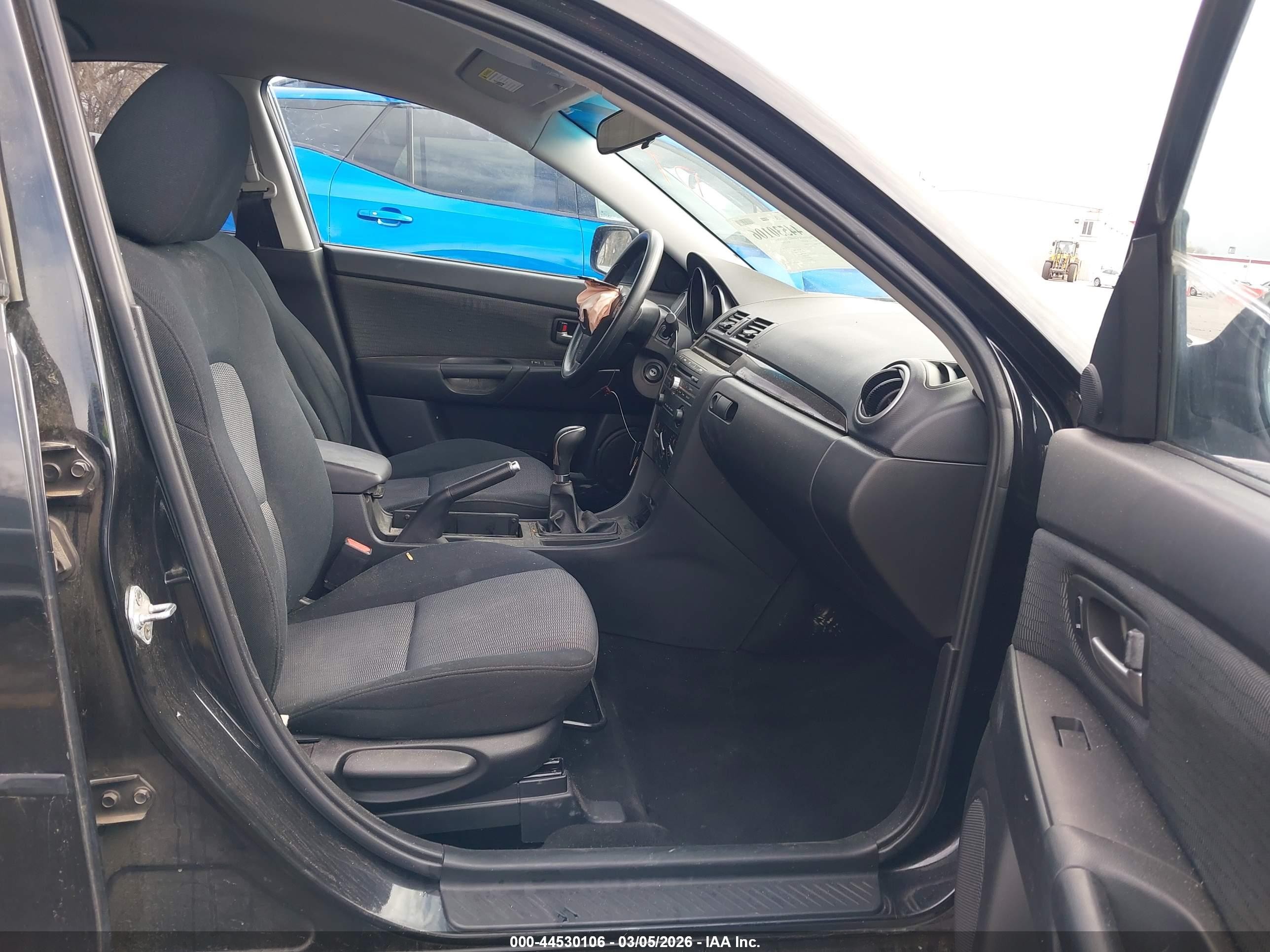 2007 Mazda Mazda3 I Черный vin: JM1BK12FX71604346