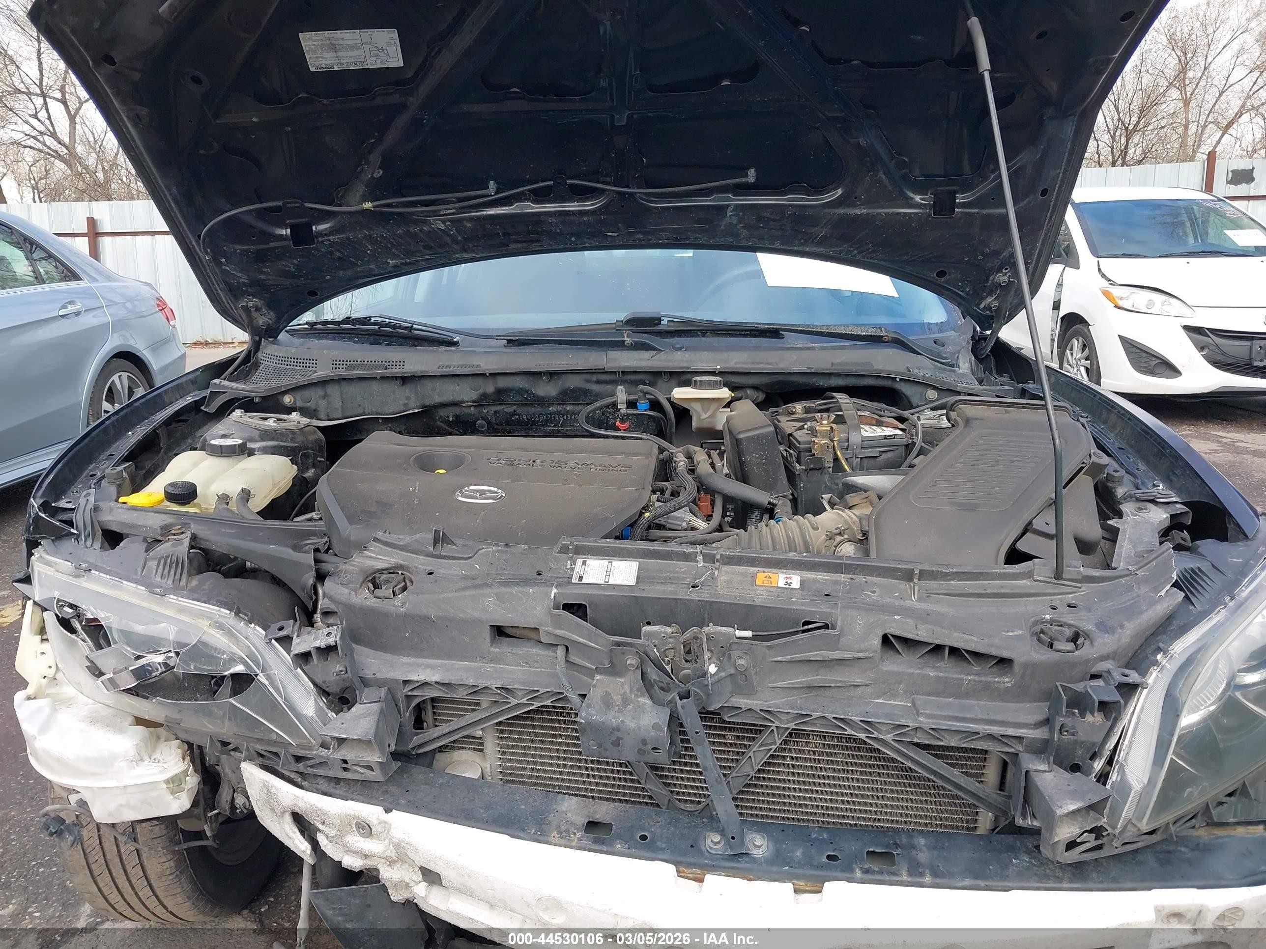 2007 Mazda Mazda3 I Черный vin: JM1BK12FX71604346