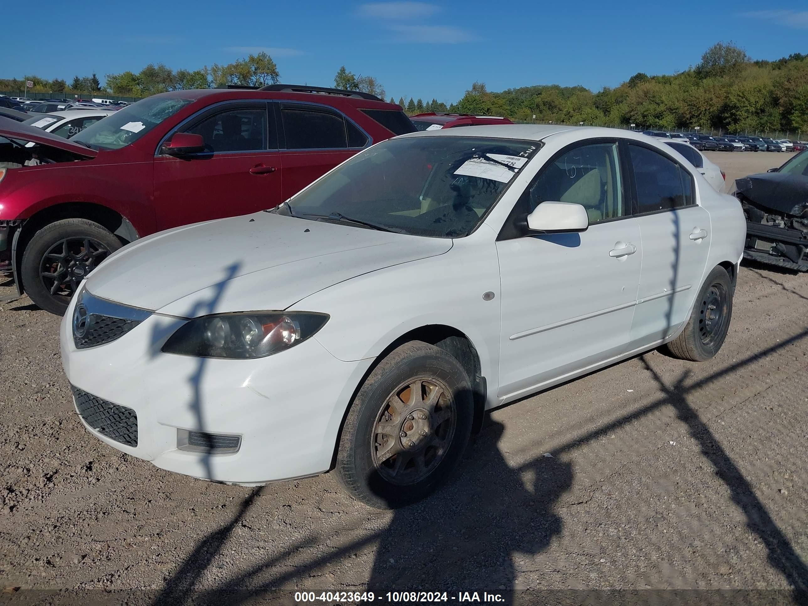 2007 Mazda Mazda3 I Белый vin: JM1BK12FX71641851