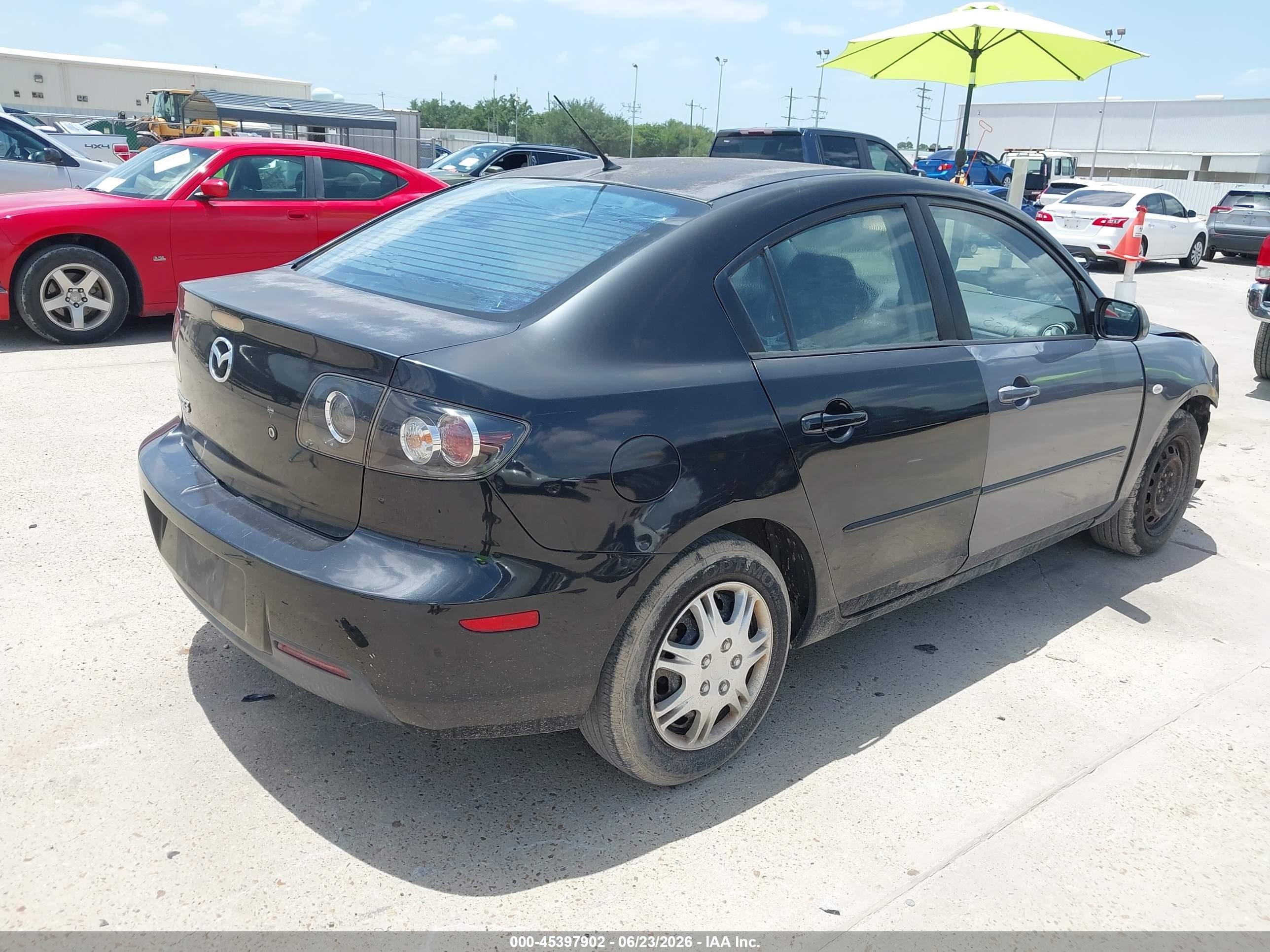2008 Mazda Mazda3 I Sport Black vin: JM1BK12FX81138306