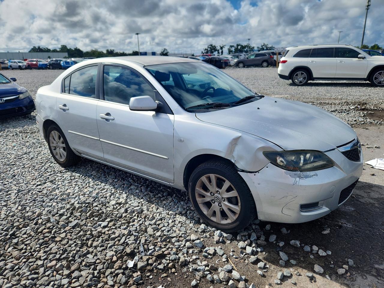 2008 Mazda 3 I Silver vin: JM1BK12FX81861556
