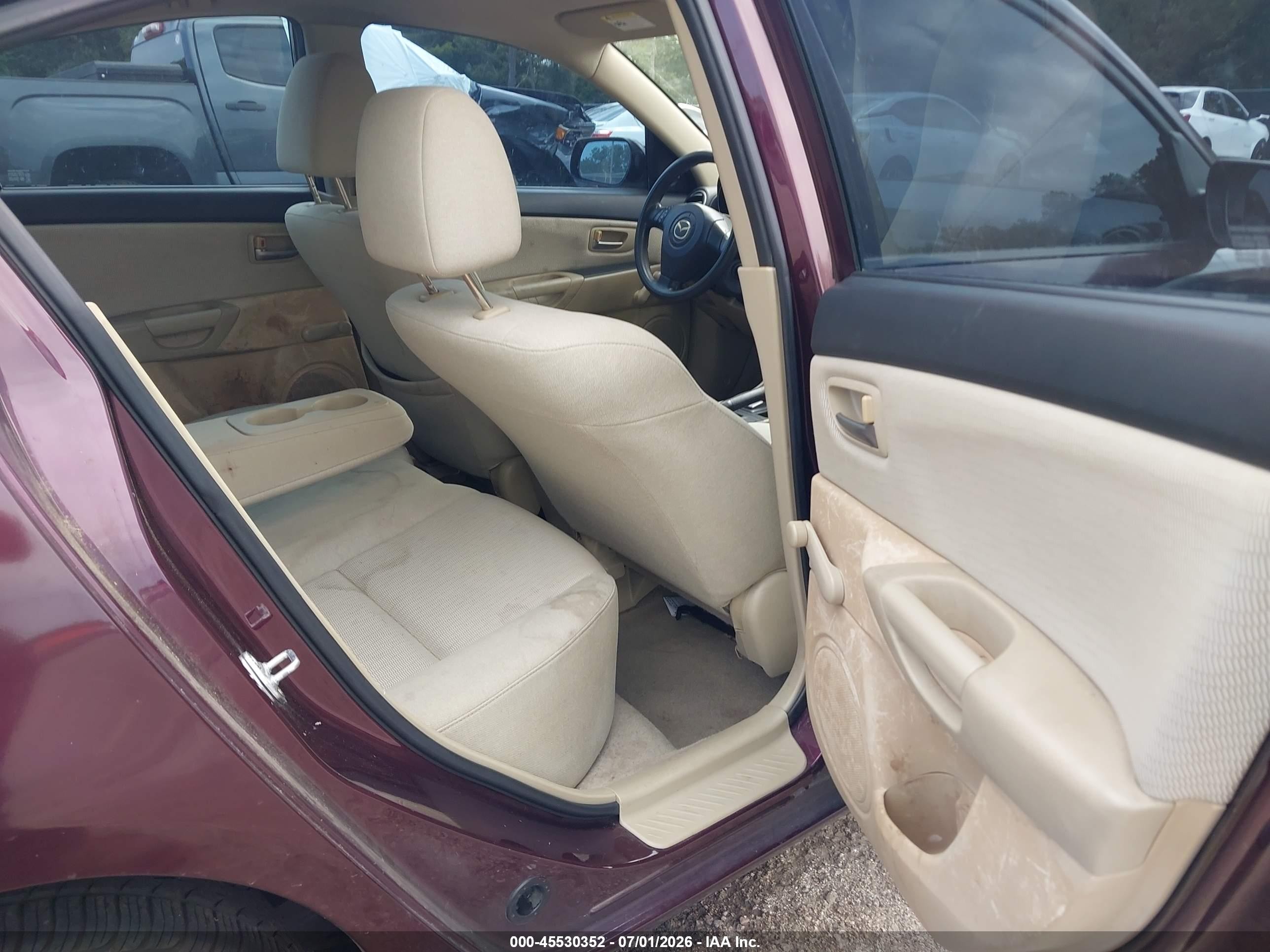 2008 Mazda Mazda3 I Sport Burgundy vin: JM1BK12G081871277